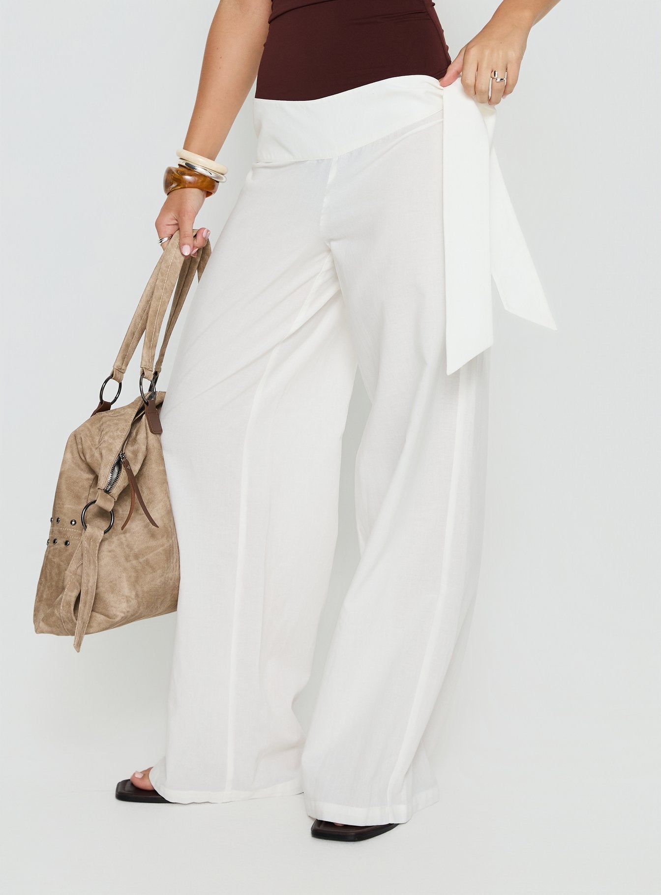 Alternative view of Wave Dancer Tie Pant White
