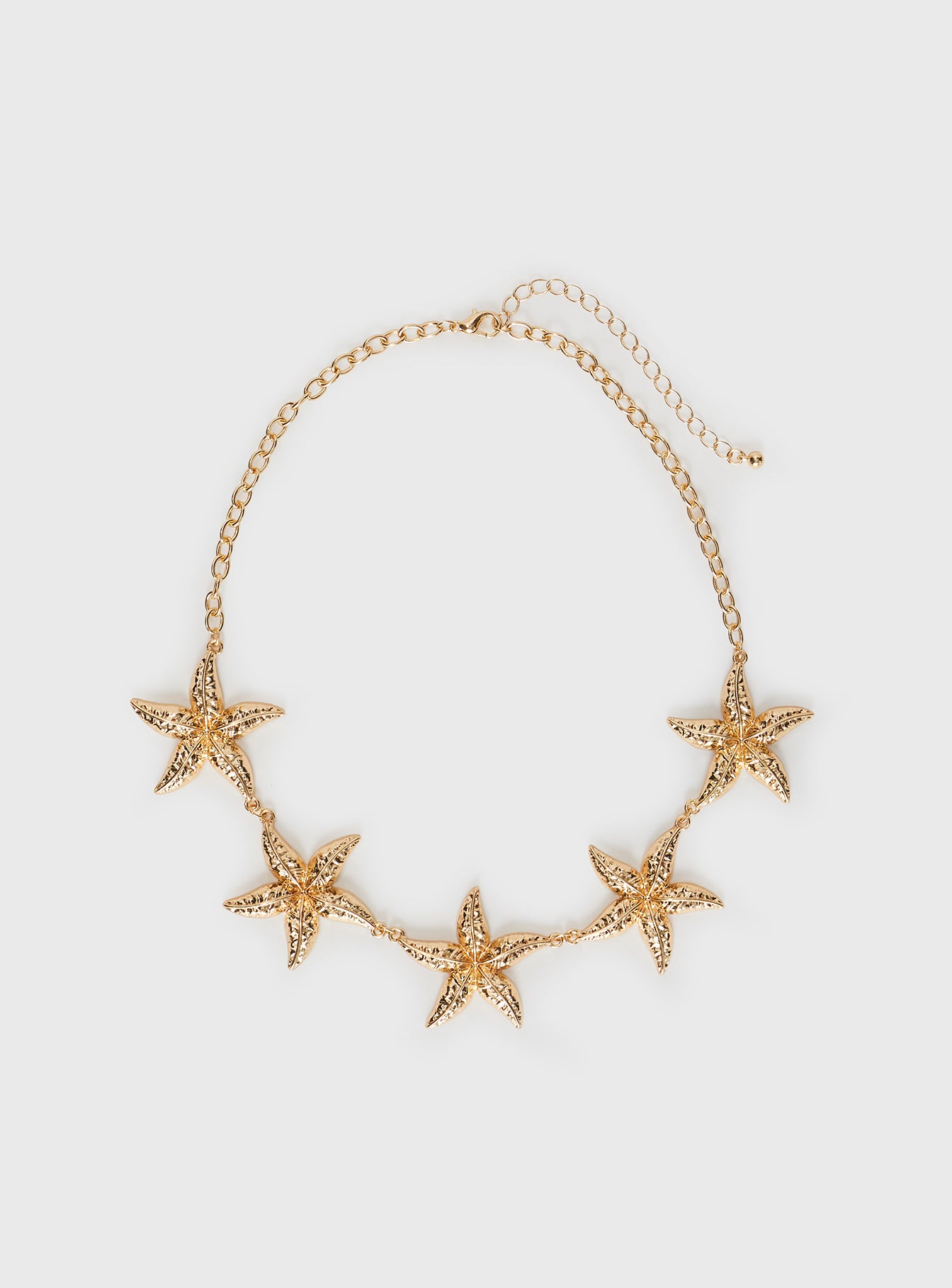 Alternative view of Starfish Necklace Gold