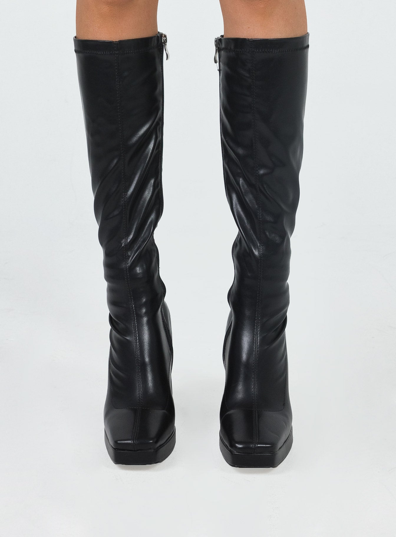 Alternative view of Zayas Knee High Boots Black