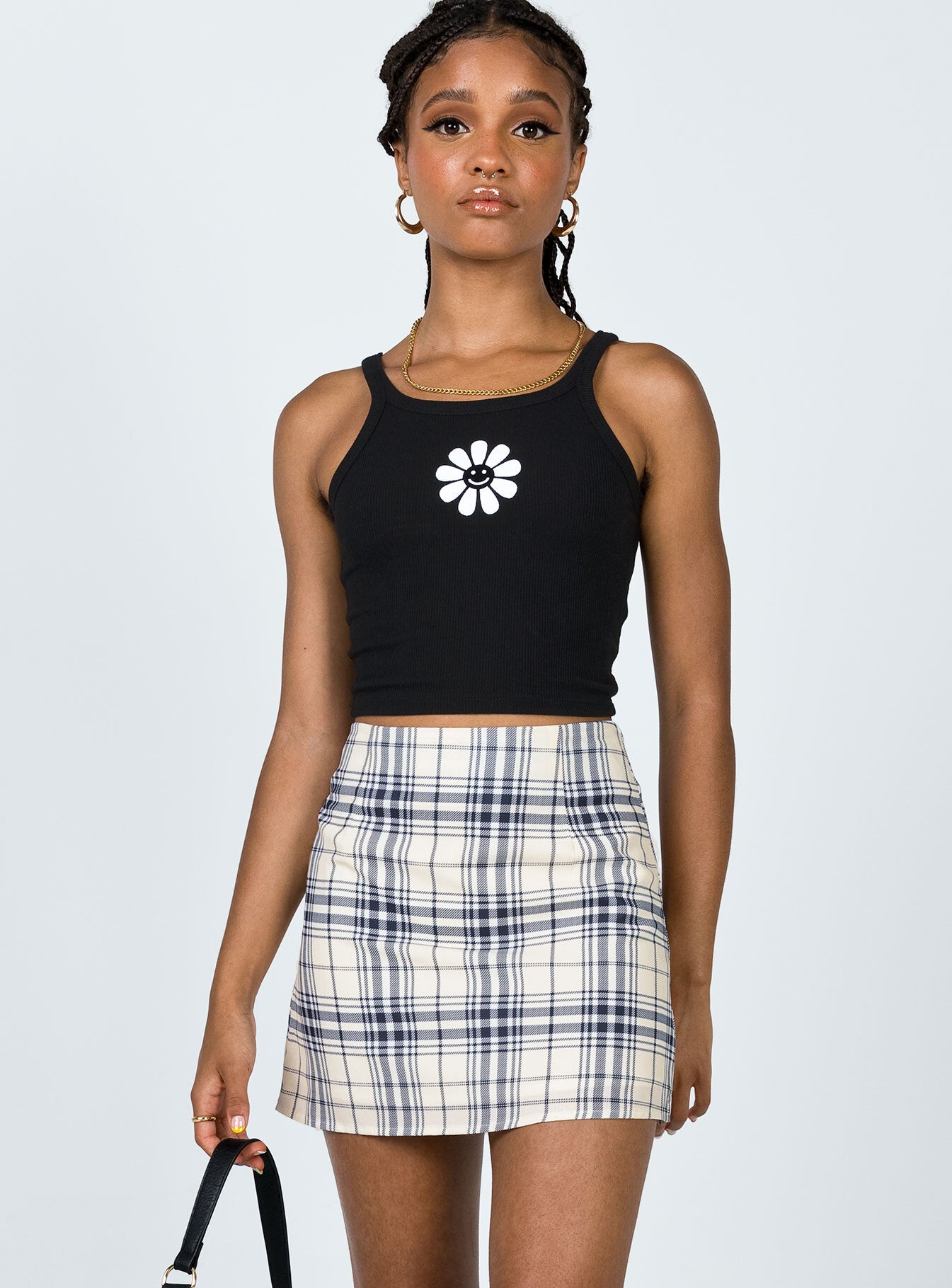 Alternative view of Selby Mini Skirt Yellow Plaid