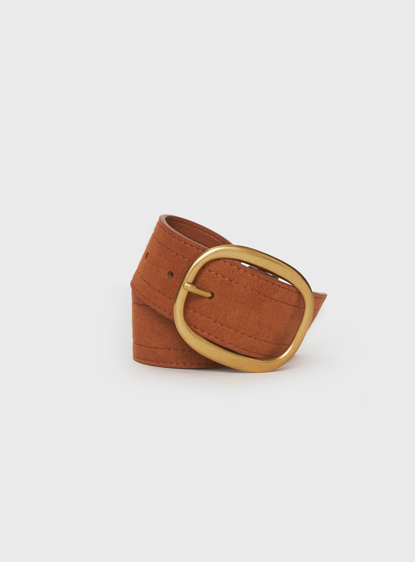 Alternative view of Sunbeam Faux Suede Belt Brown