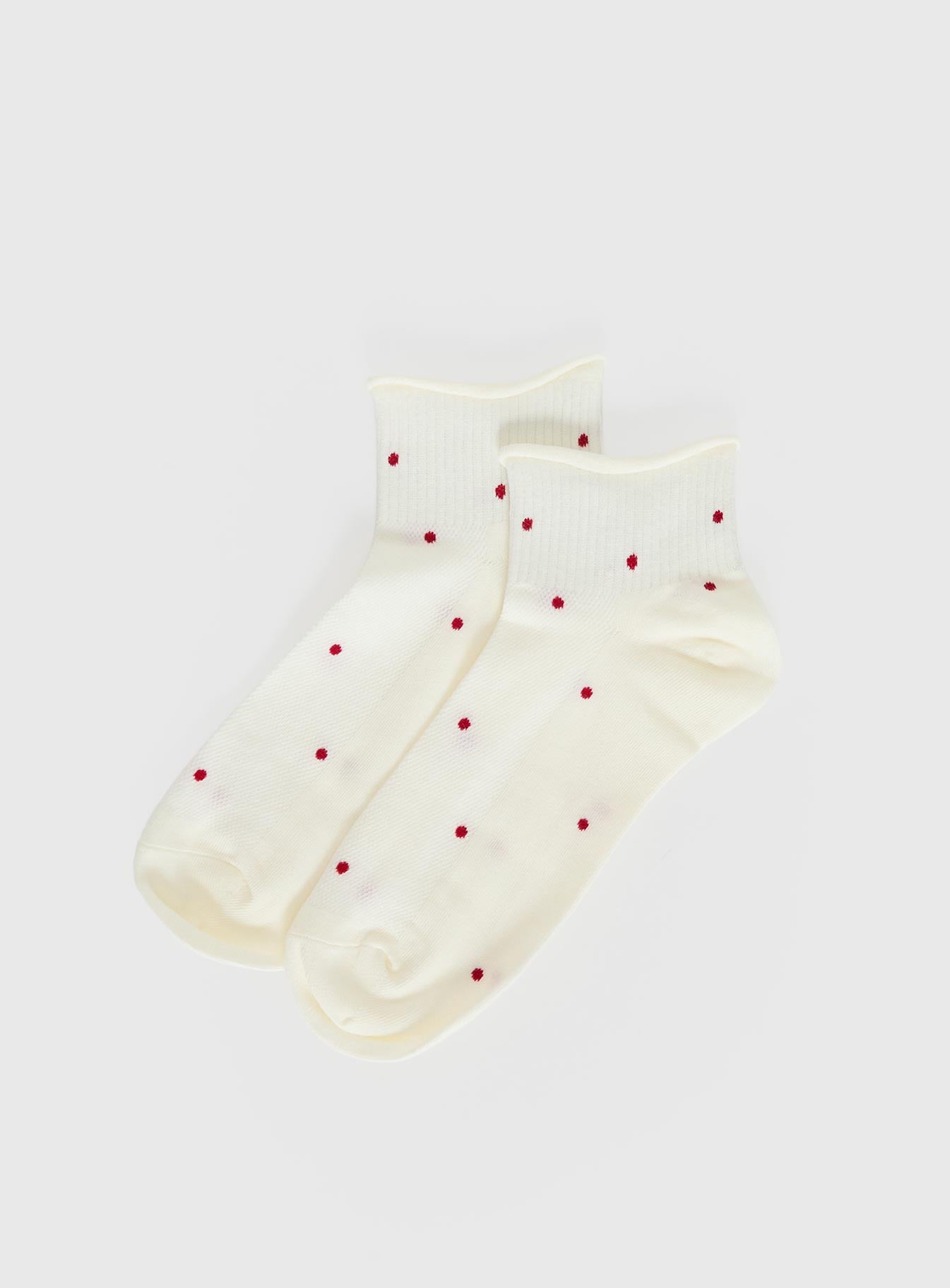 Alternative view of Vesira Frill Socks Cream Polka