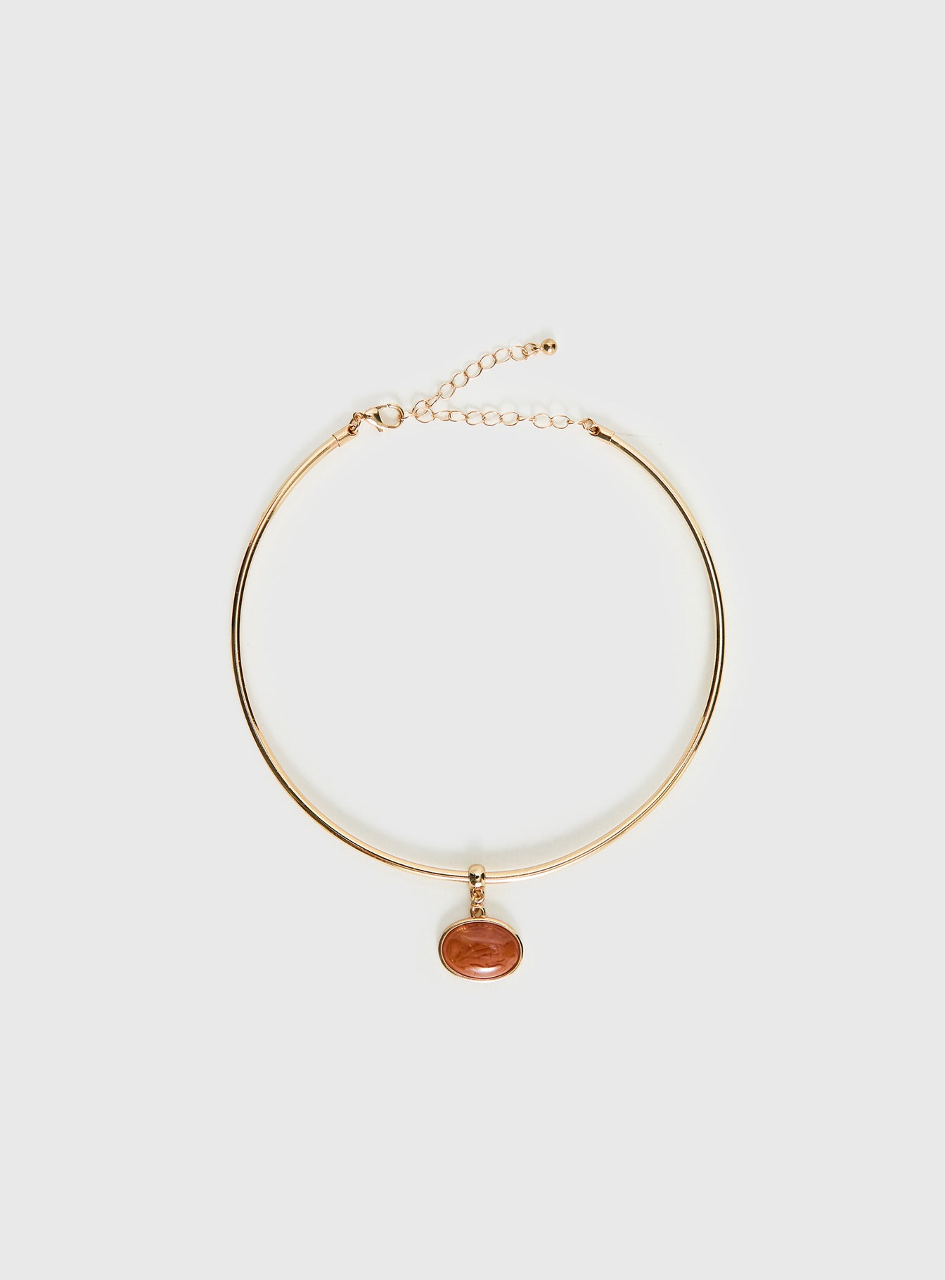 Alternative view of Tiera Gemstone Pendant Necklace Gold