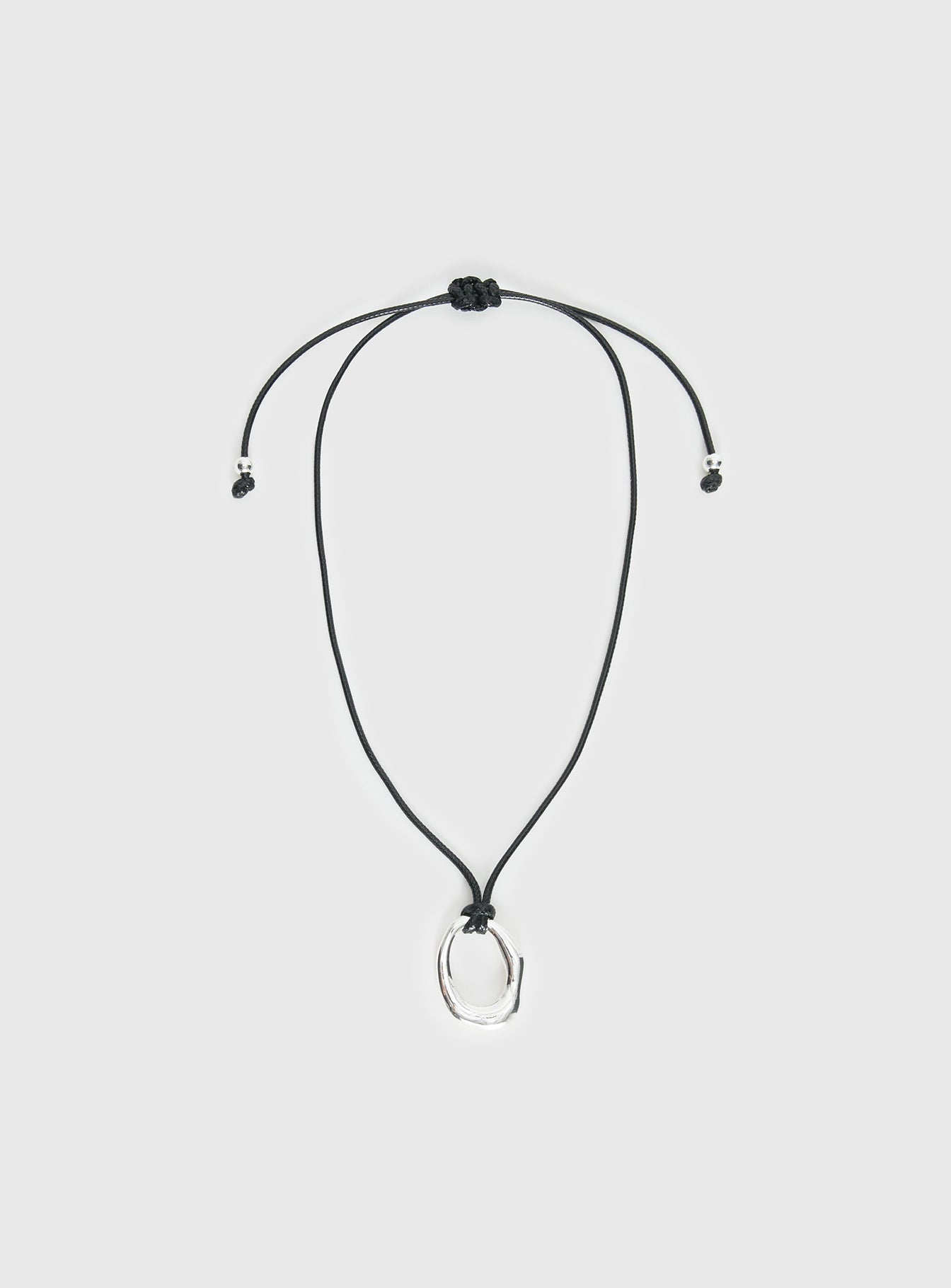 Alternative view of Star Quality Pendant Necklace Black / Silver