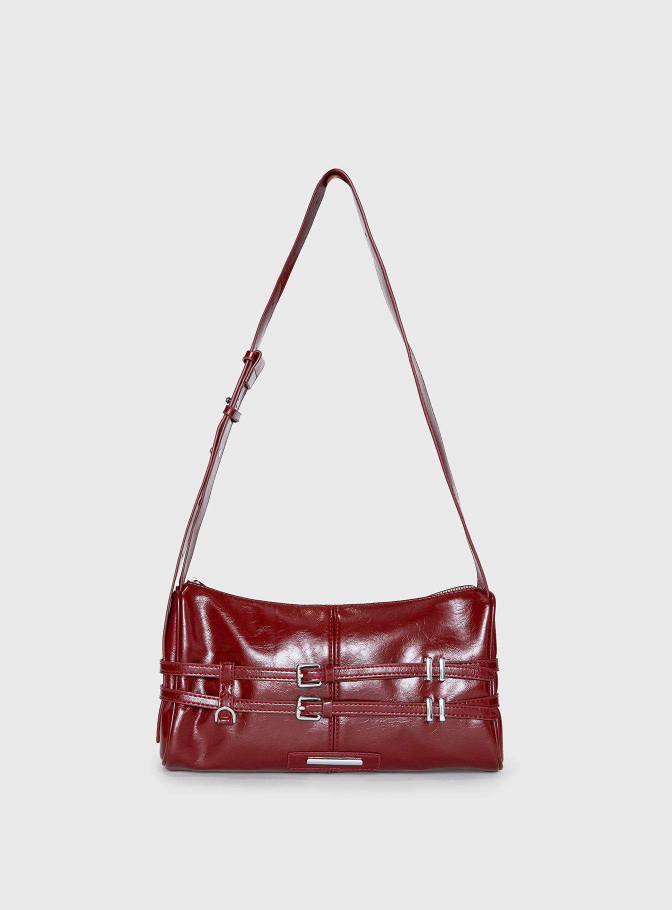 Alternative view of Recognize Buckle Detail Bag Red