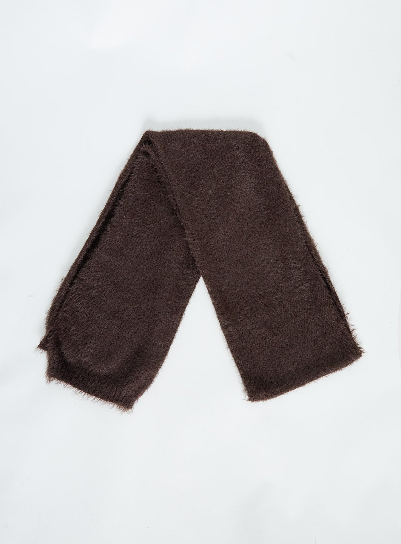 Alternative view of Yvetta Fluffy Scarf Brown