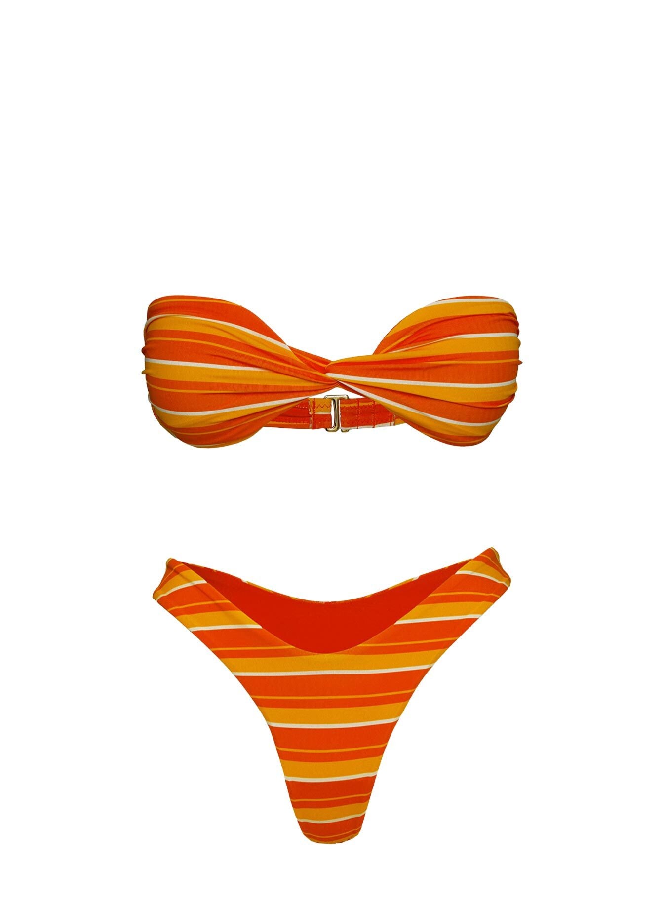 Tamrali Bikini Bottoms Orange Stripe - Image 7