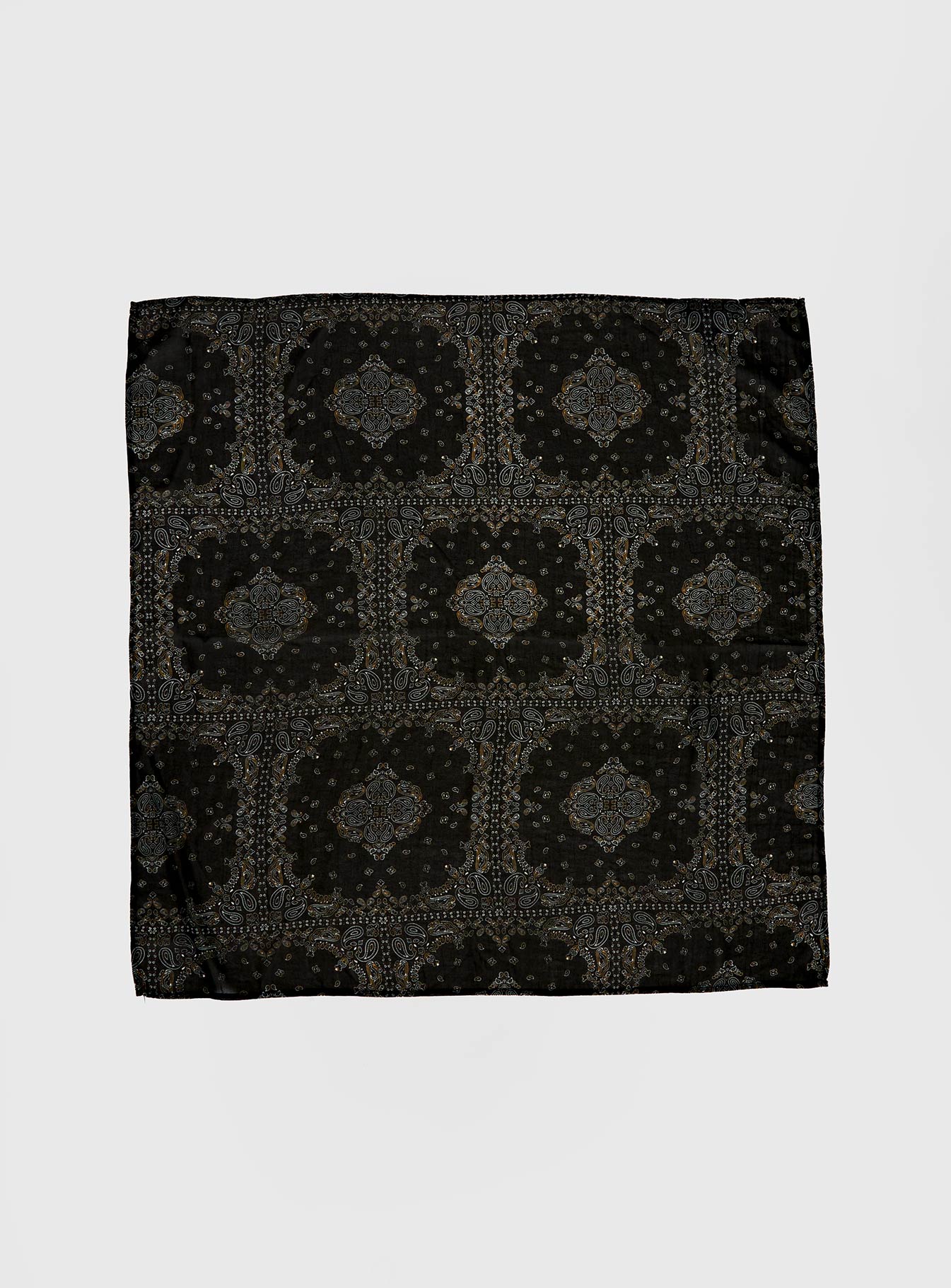 Alternative view of Solara Scarf Black Paisley