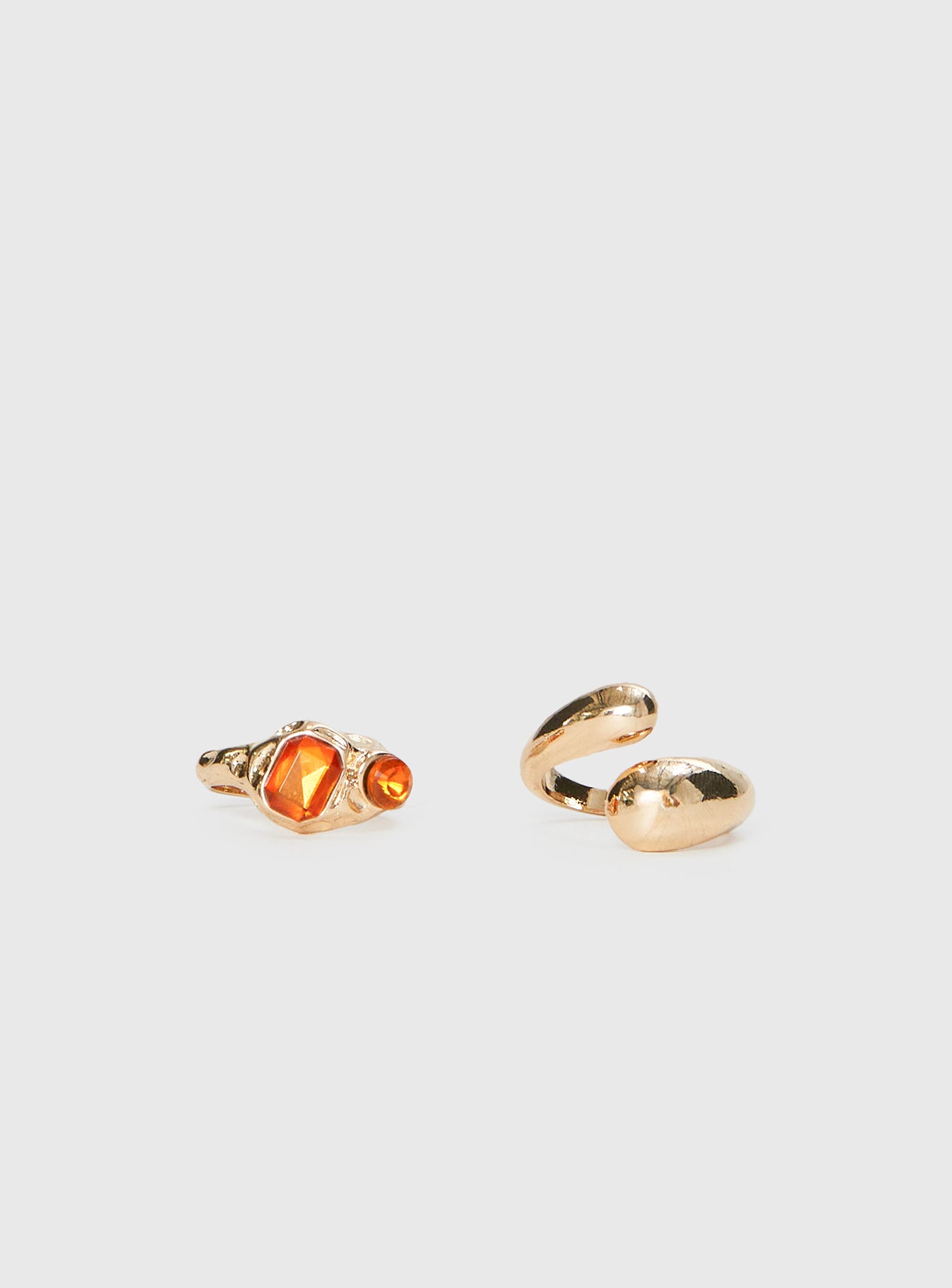 Alternative view of Rich Spirit Ring Pack Gold / Orange