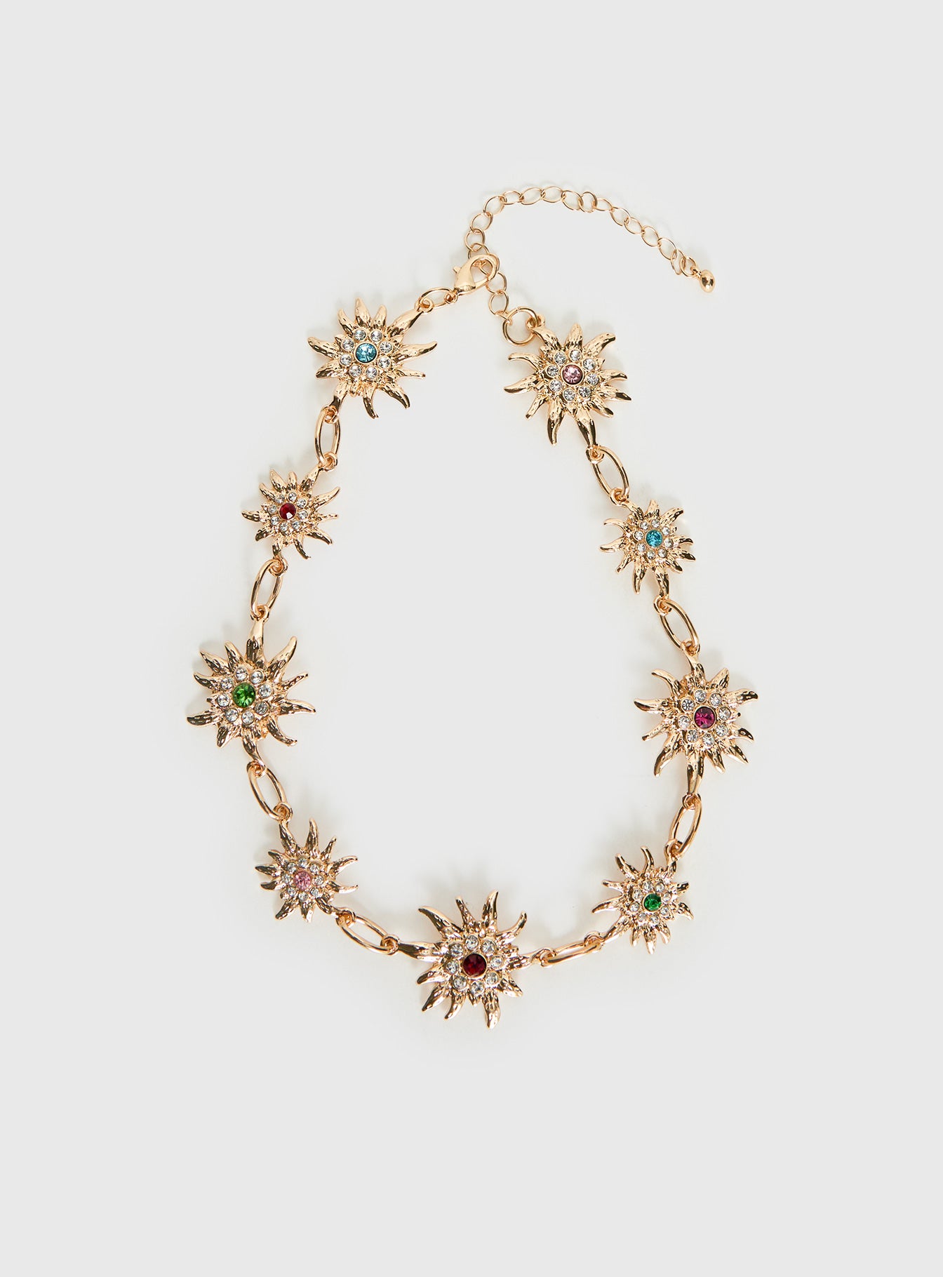Alternative view of Sugary Statement Necklace Gold