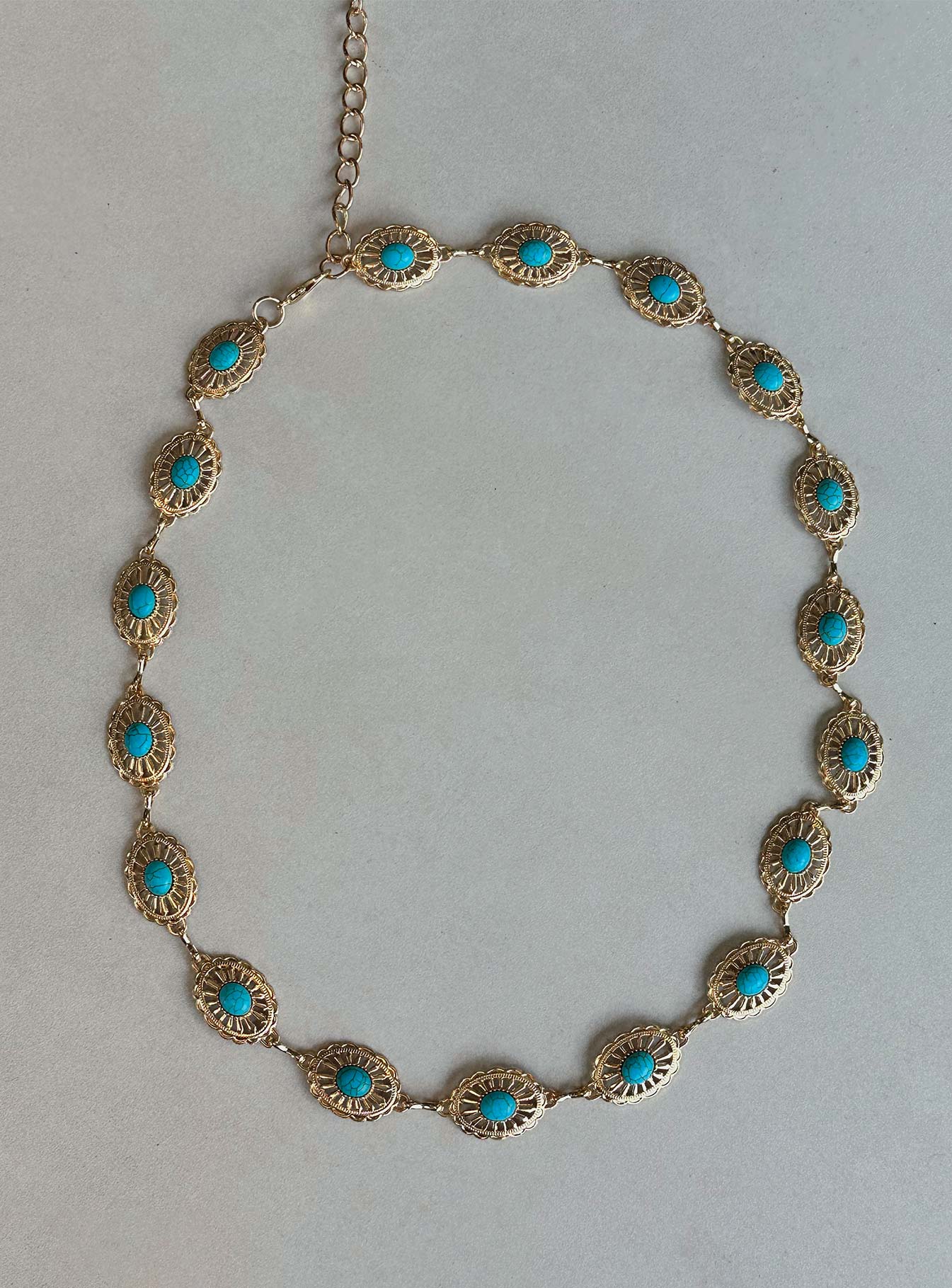 Alternative view of Rameka Chain Belt Gold