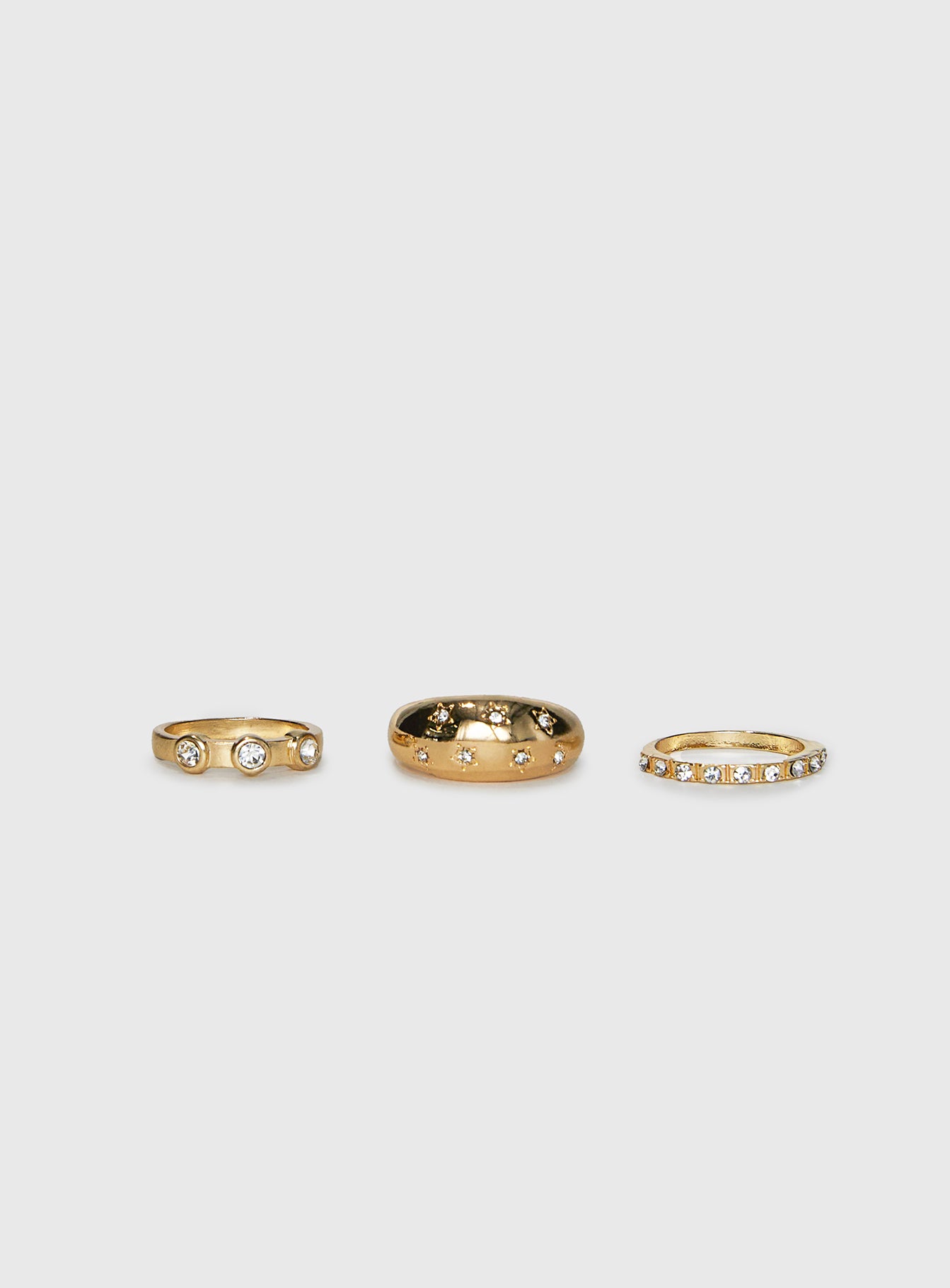 Alternative view of Siella Ring Pack Gold