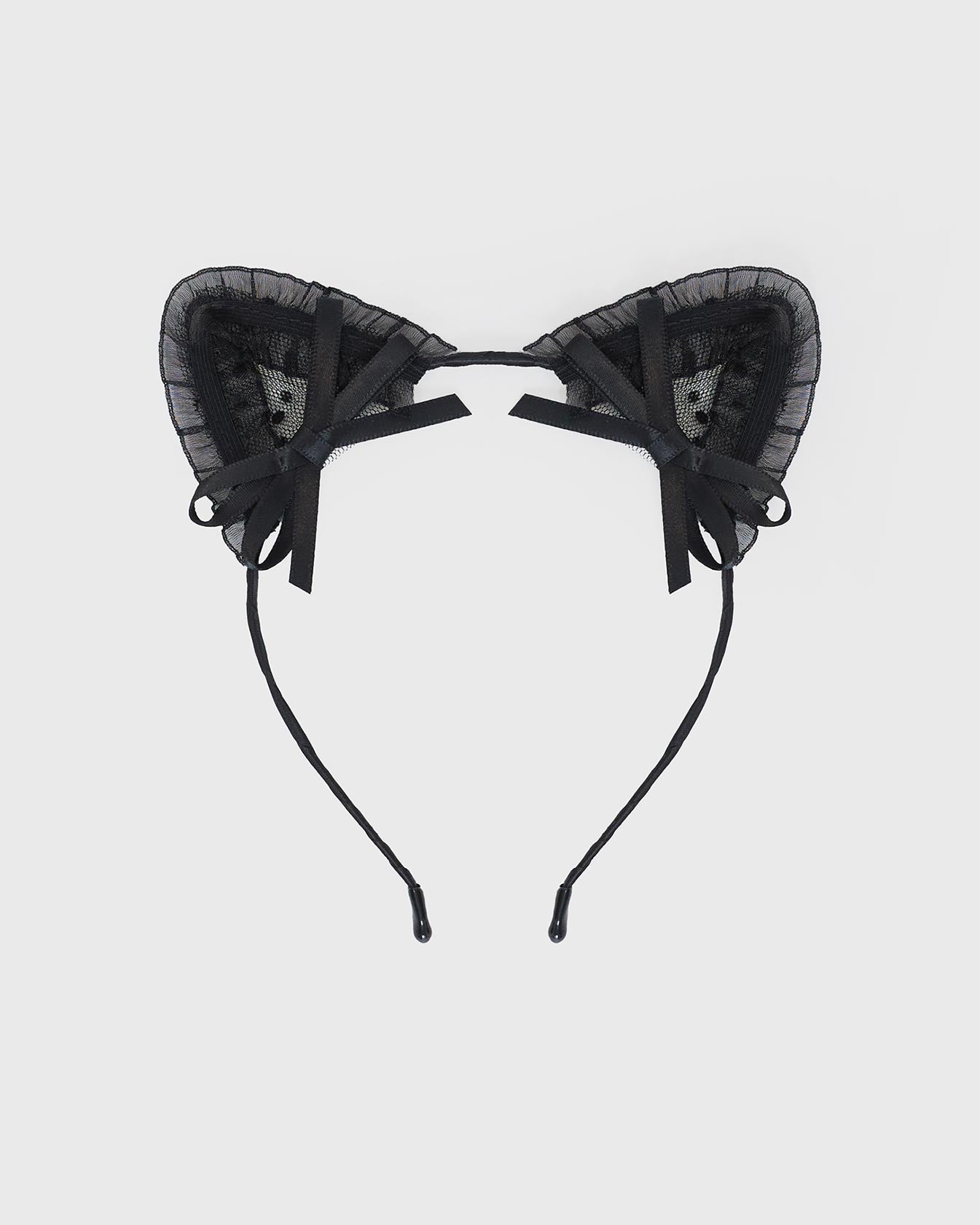 Alternative view of Sly Guy Cat Ear Headband Black