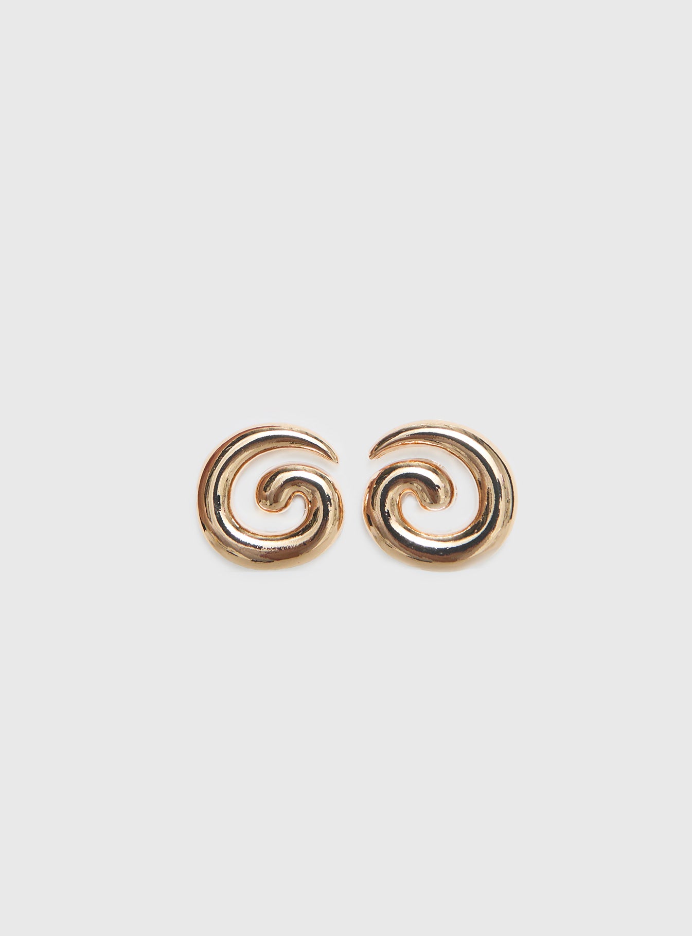 Alternative view of Sold On You Spiral Earrings Gold