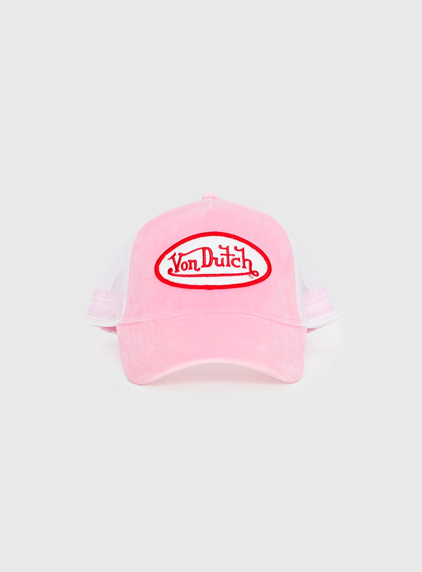 Alternative view of Von Dutch Velvet Trucker Hat Pink