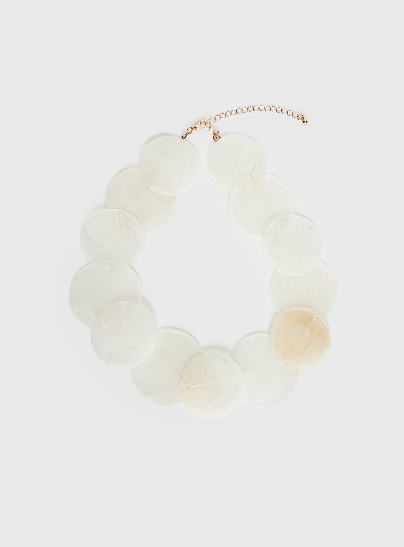 Alternative view of Summer Solstice Shell Detail Necklace White