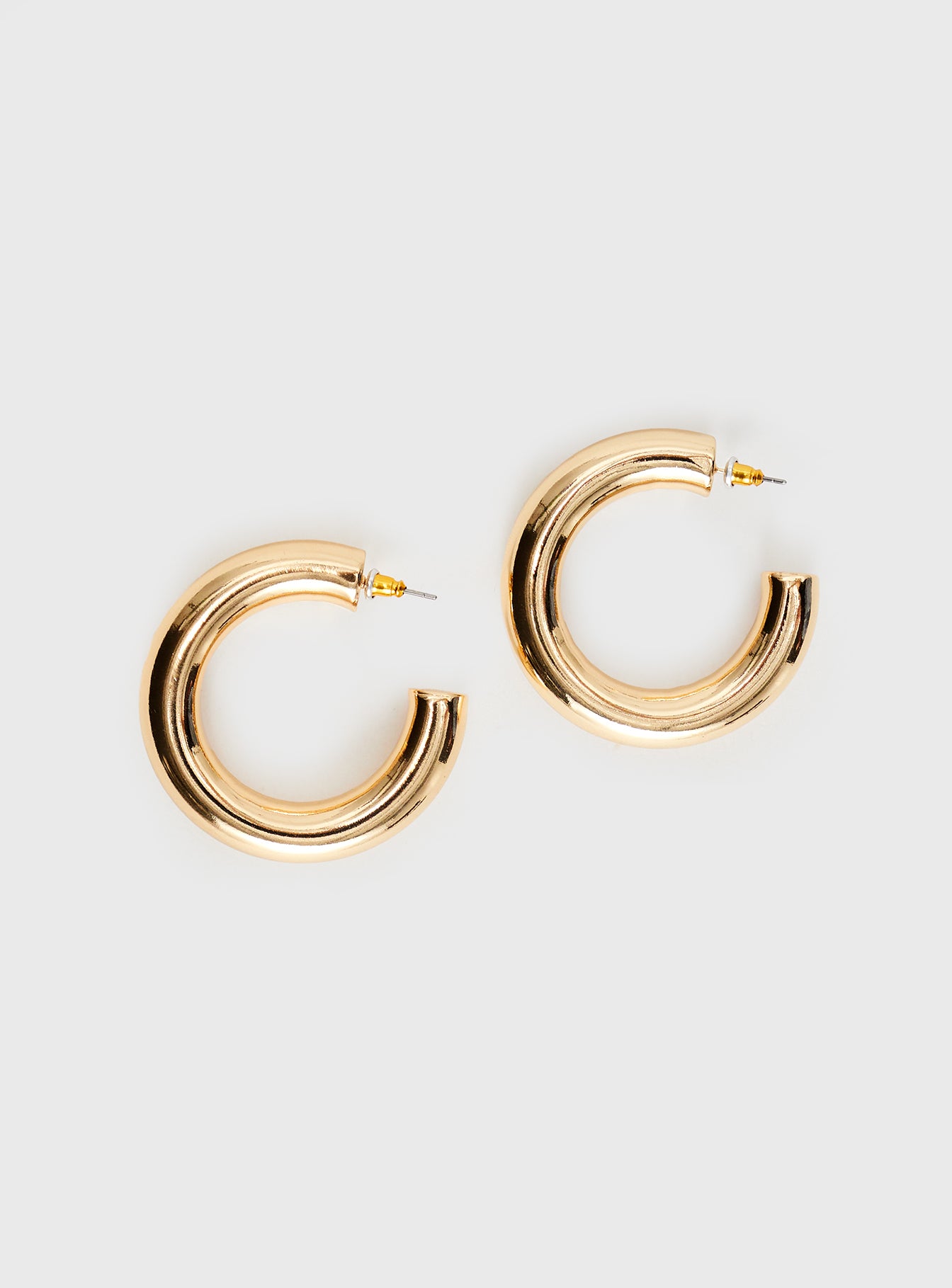 Alternative view of Samwell Chunky Earrings Gold