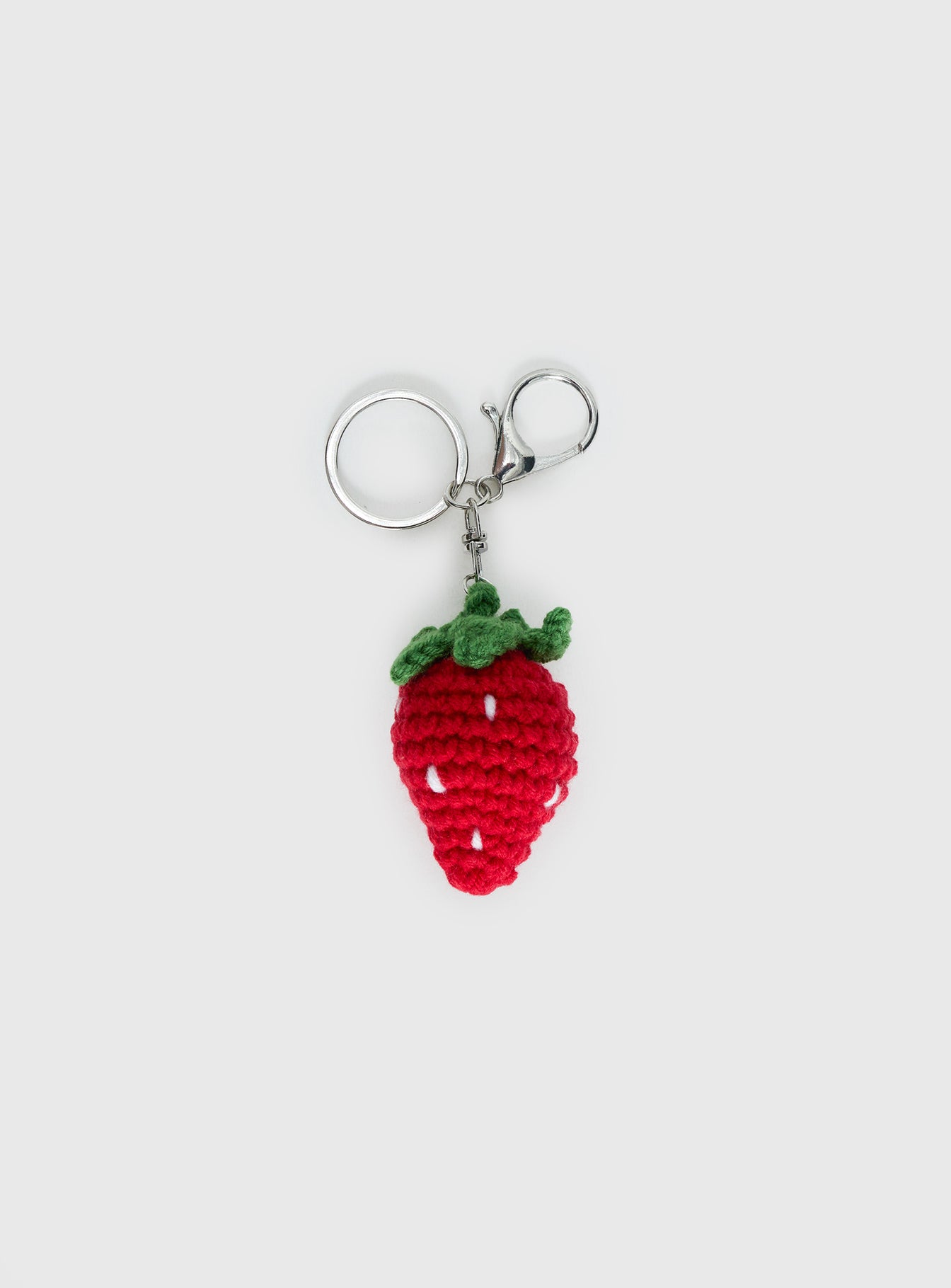 Alternative view of Strawberry Kisses Keychain Red