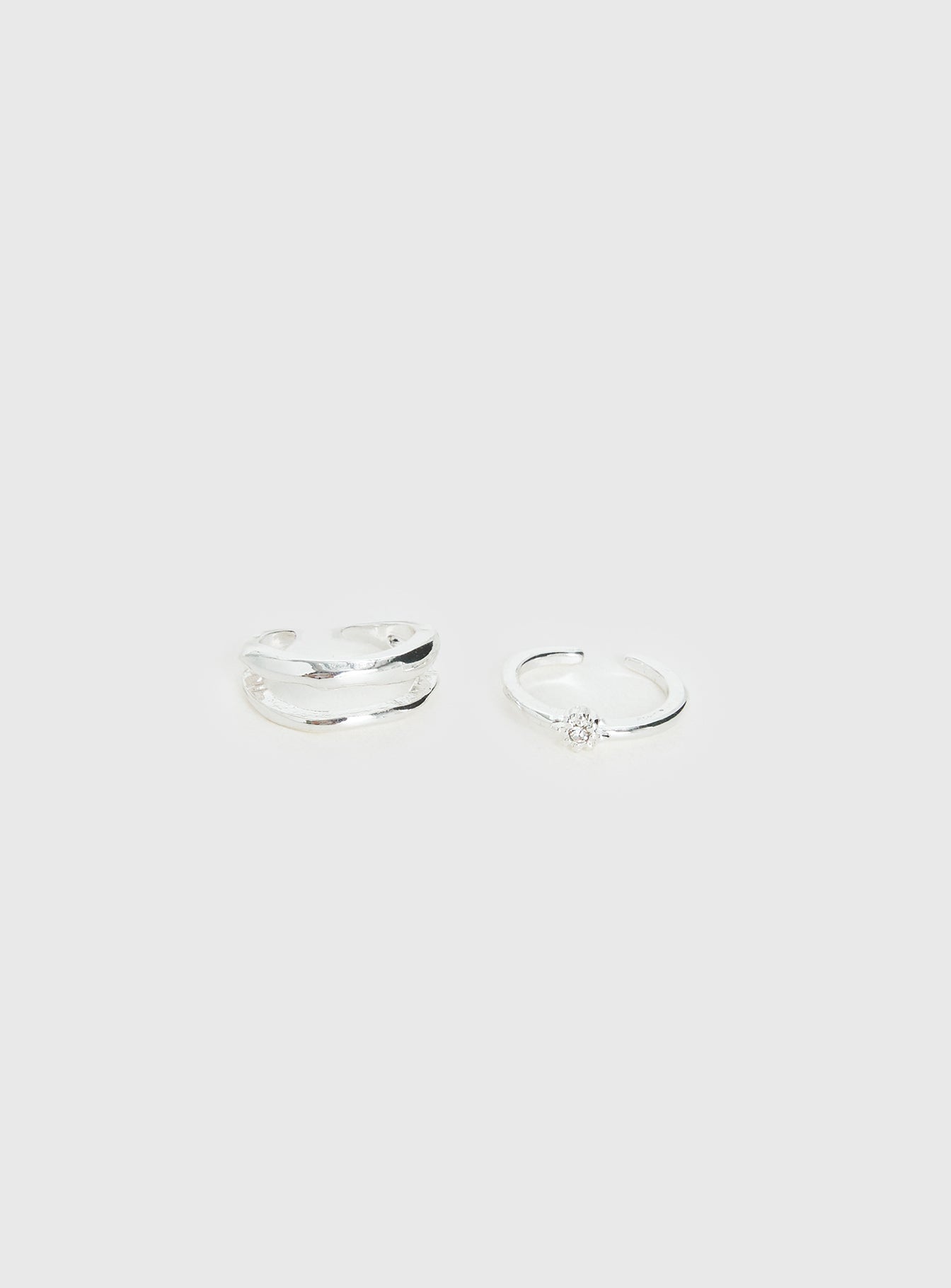 Alternative view of Seris Toe Ring Pack Silver