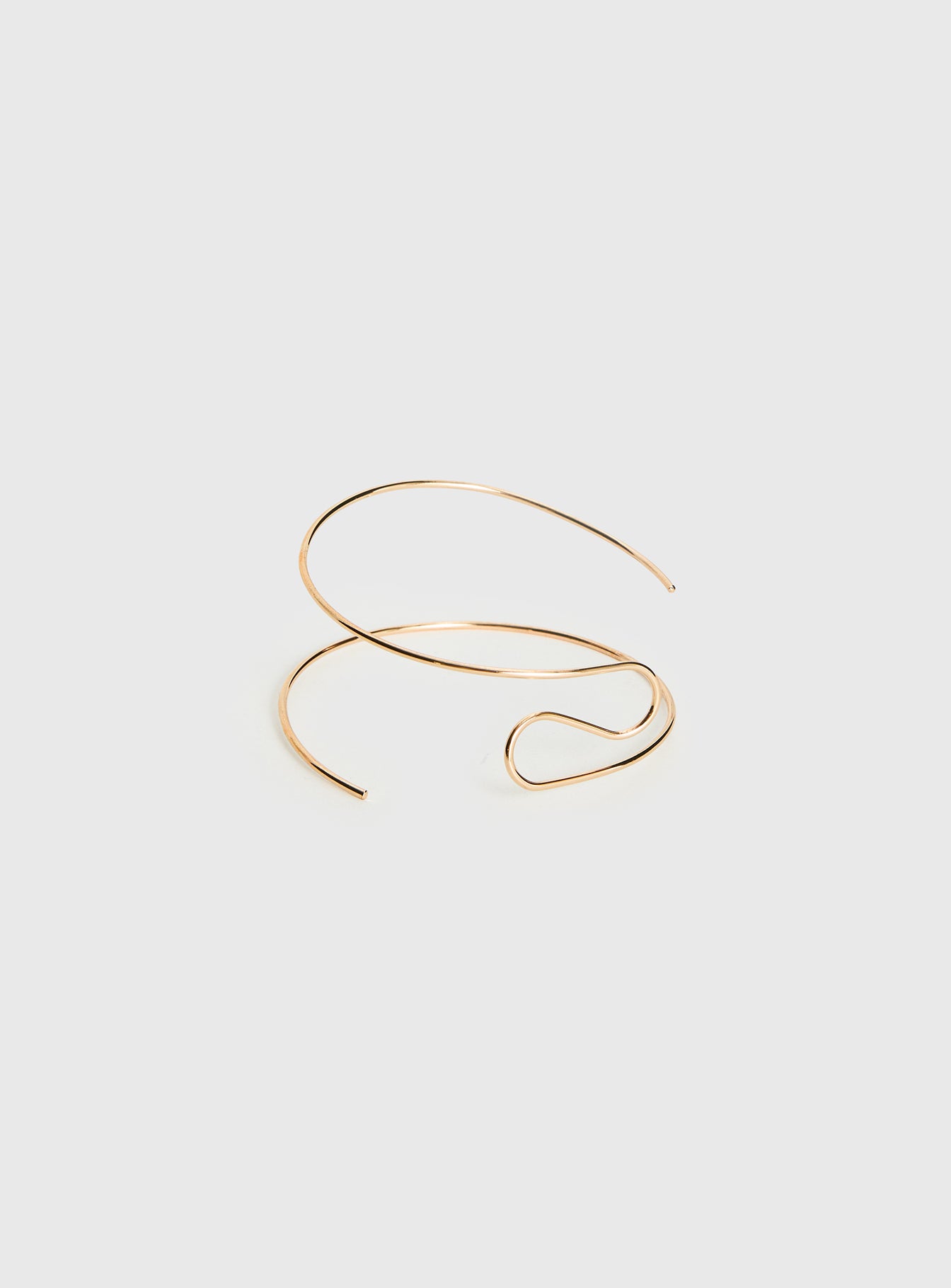 Alternative view of Tamsen Spiral Arm Cuff Gold