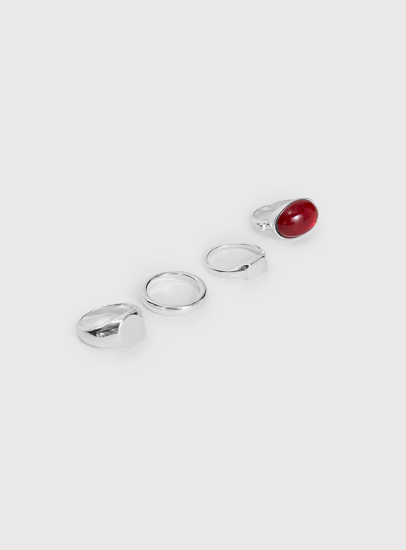 Alternative view of Romona Ring Set Silver
