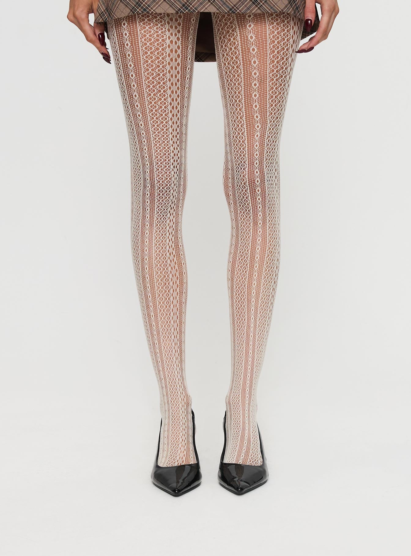Alternative view of Vaugn Lace Stocking Cream