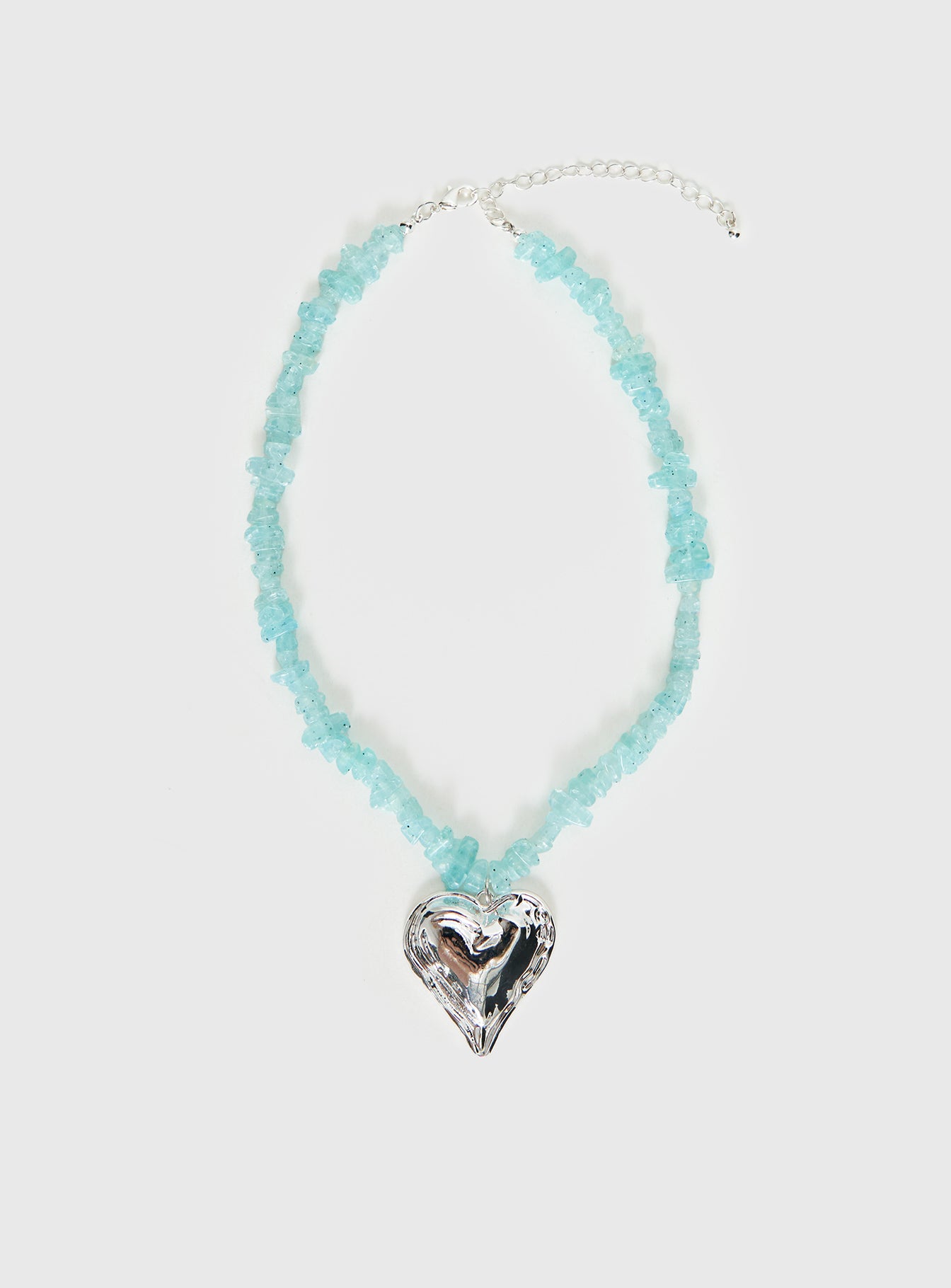 Alternative view of Ralina Pendant Necklace Silver / Aqua