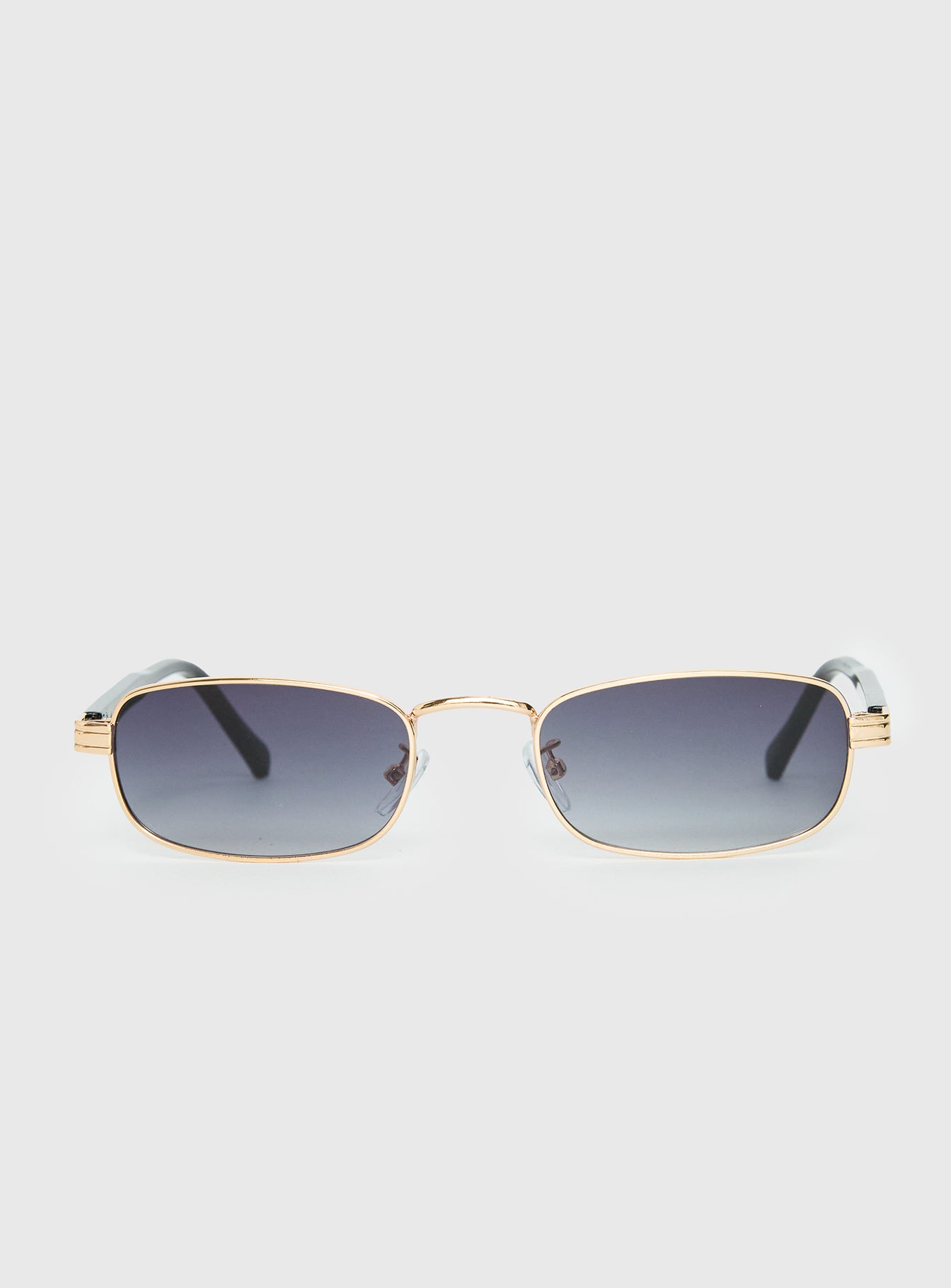 Alternative view of Soft Launch Rectangular Sunglasses Gold / Grey