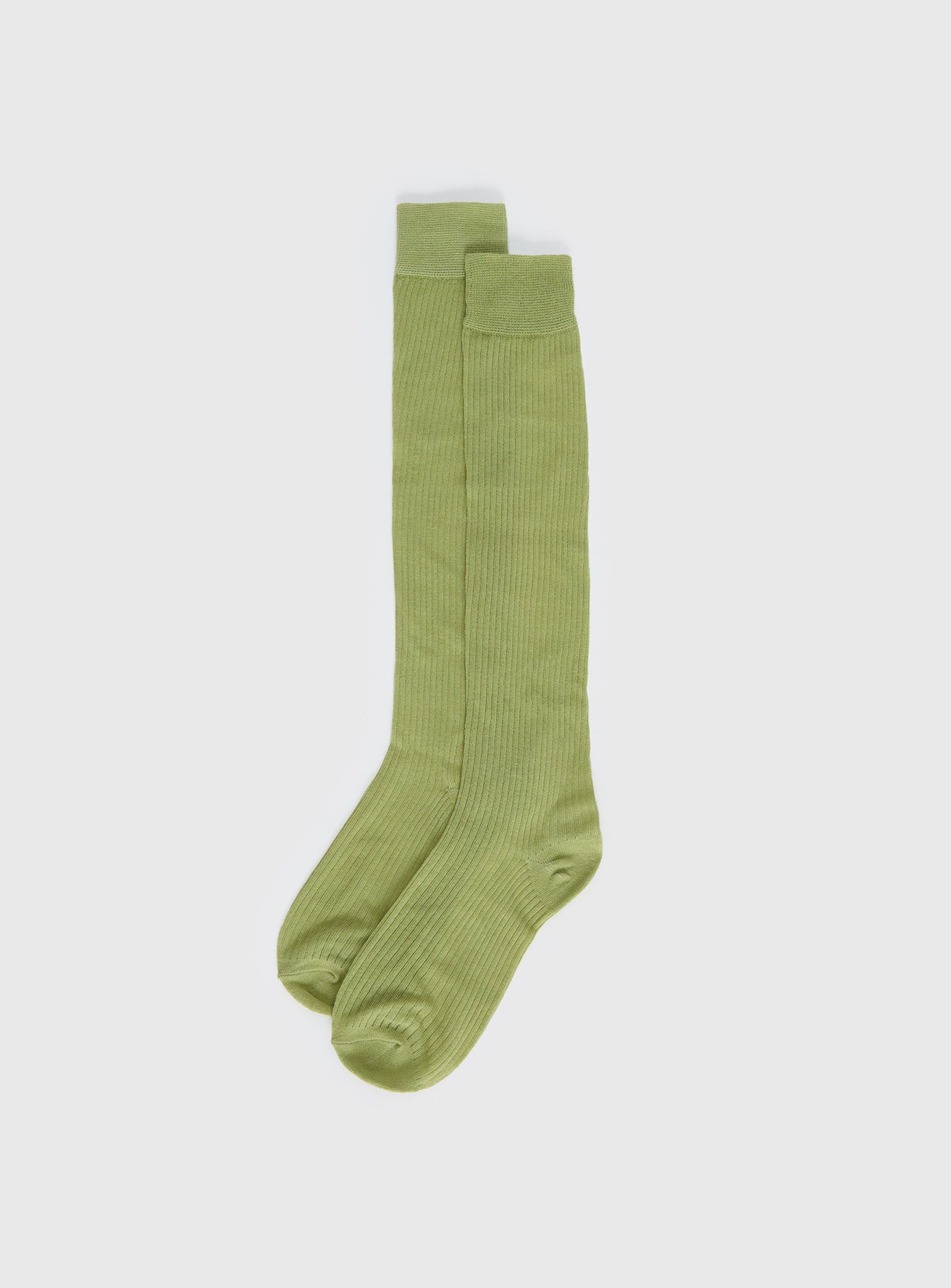 Alternative view of Zaydee Ribbed Socks Green