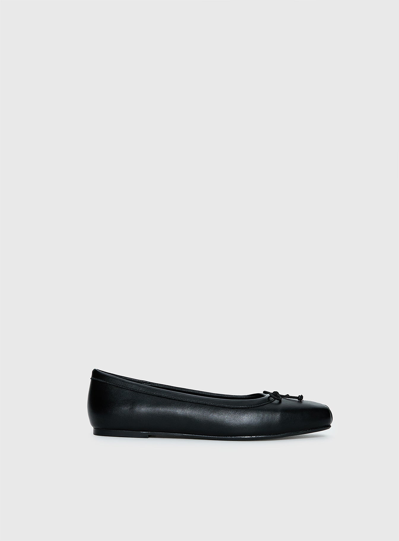 Alternative view of Therapy Laine Square Toe Ballet Flats Black
