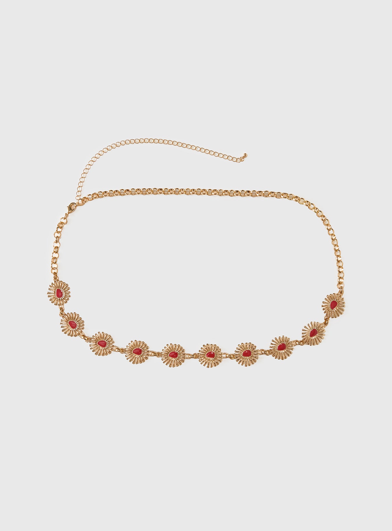 Alternative view of Royal Gleam Belt Gold / Red