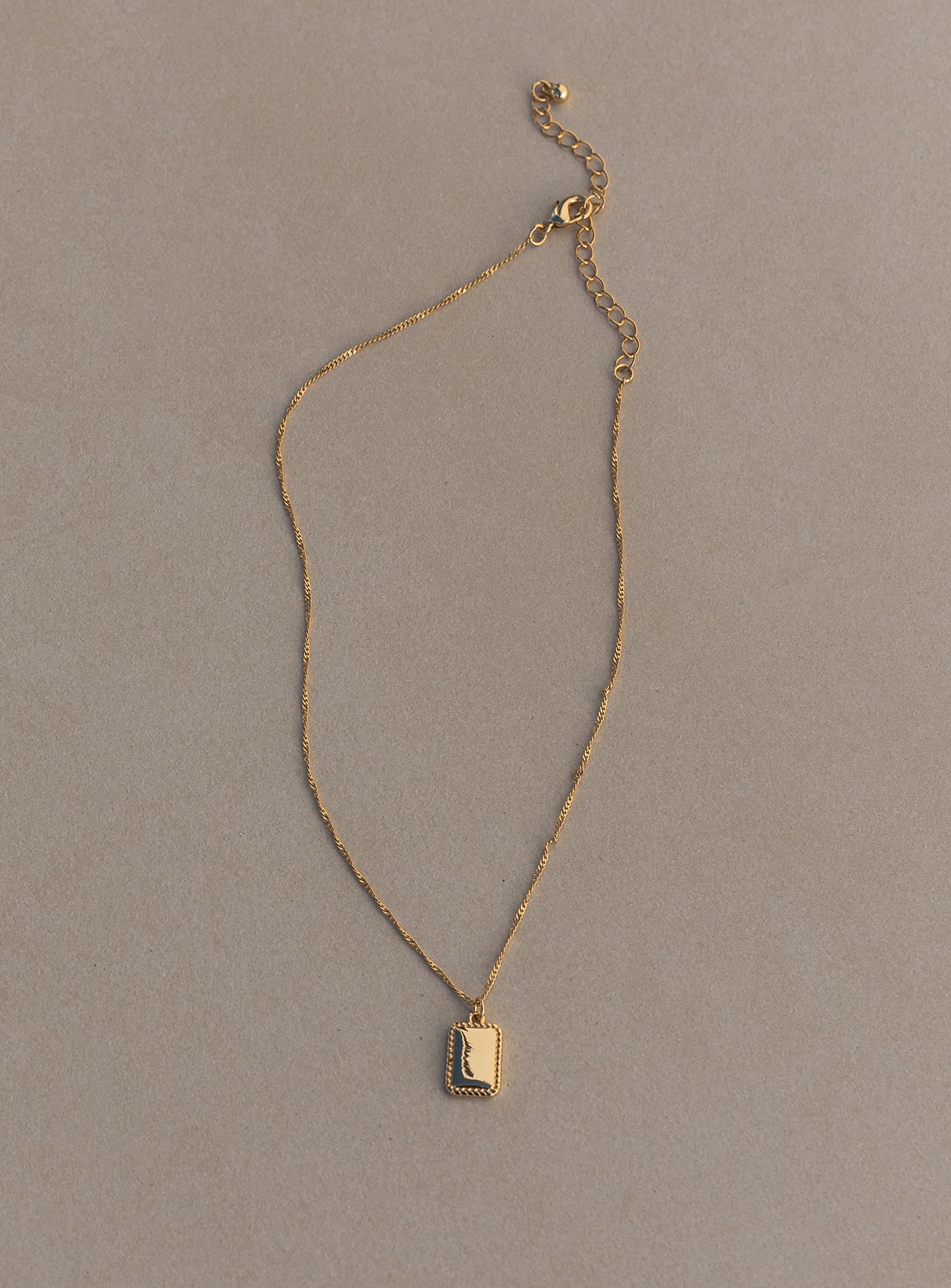 Alternative view of Scottson Gold Plated Pendant Necklace