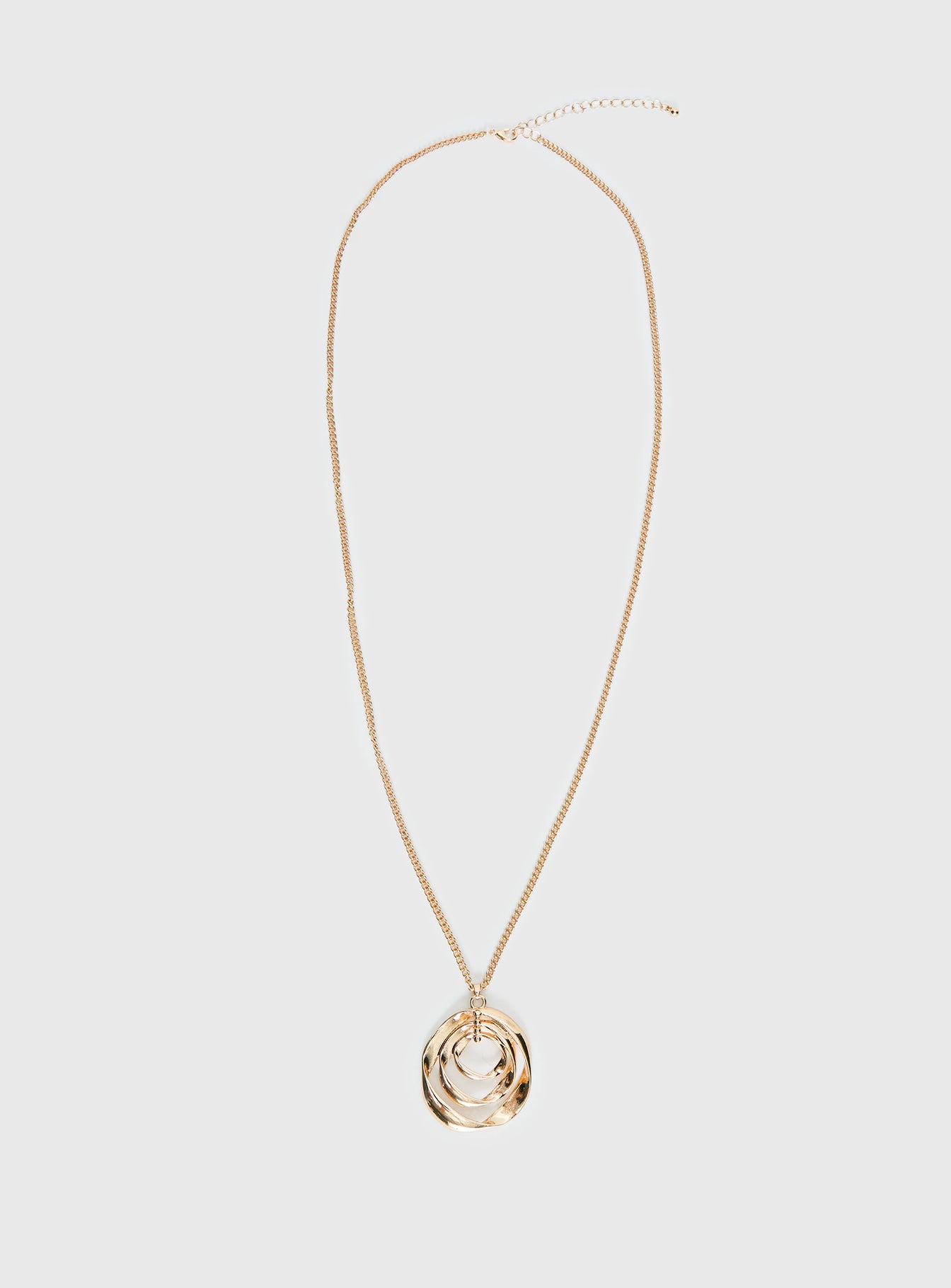 Alternative view of Sonrisa Long Pendant Necklace Gold