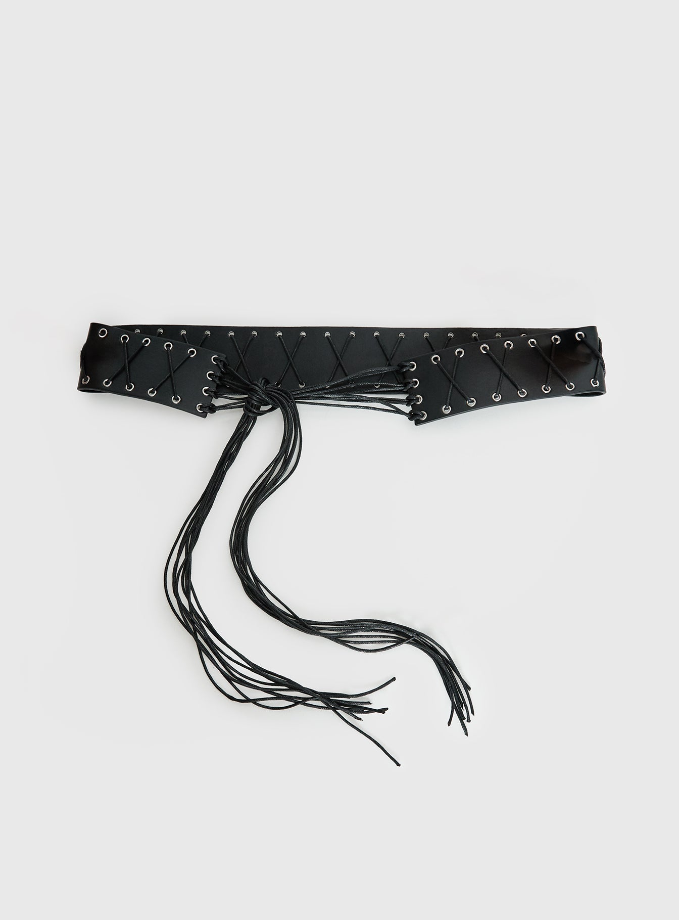 Alternative view of Yeva Tassel Belt Black
