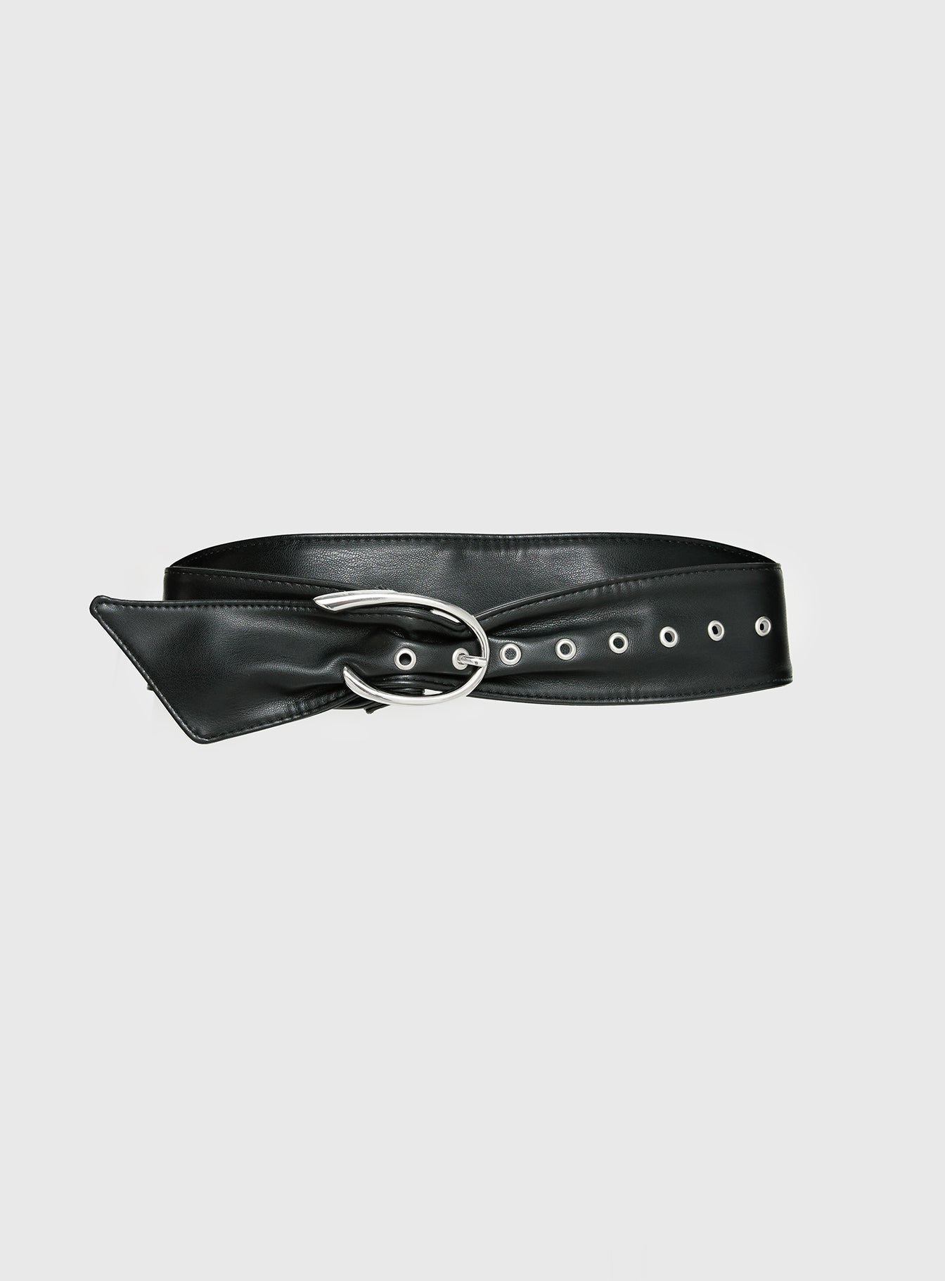 Alternative view of Sirena Faux Leather Belt Black / Silver