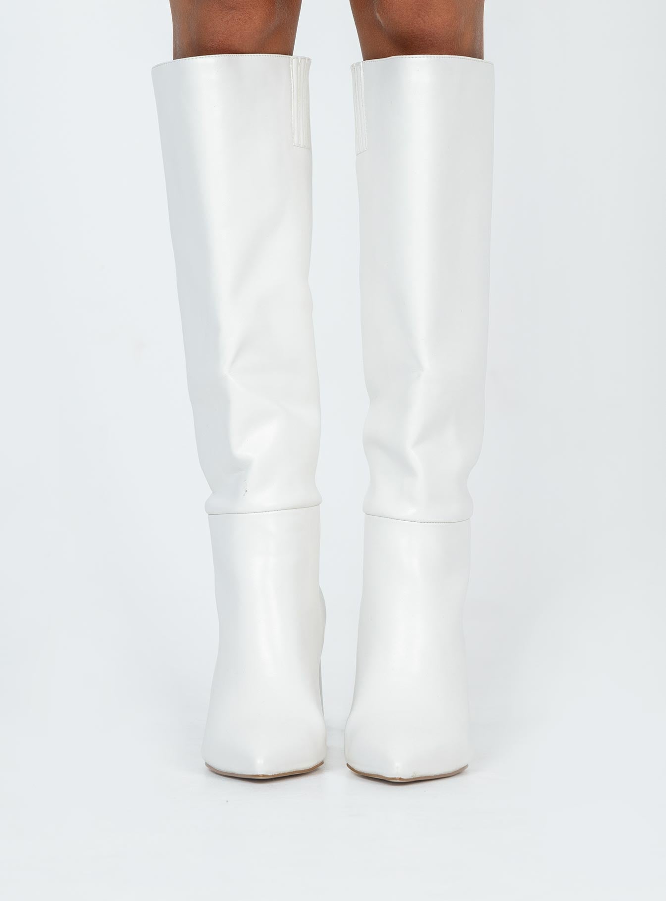 Alternative view of Vesper Knee High Boots White