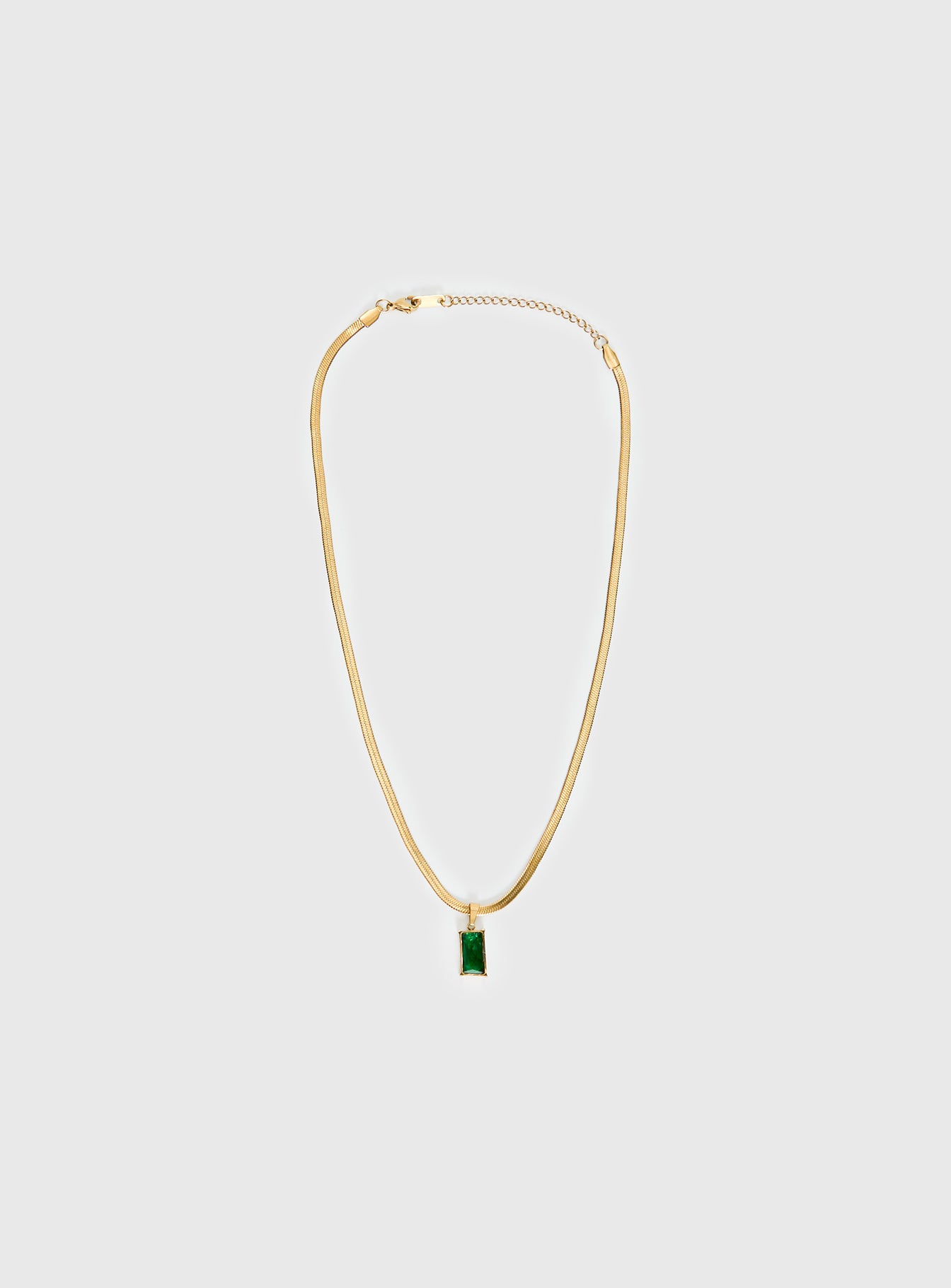 Alternative view of Seeley Snake Chain Pendant Necklace Gold