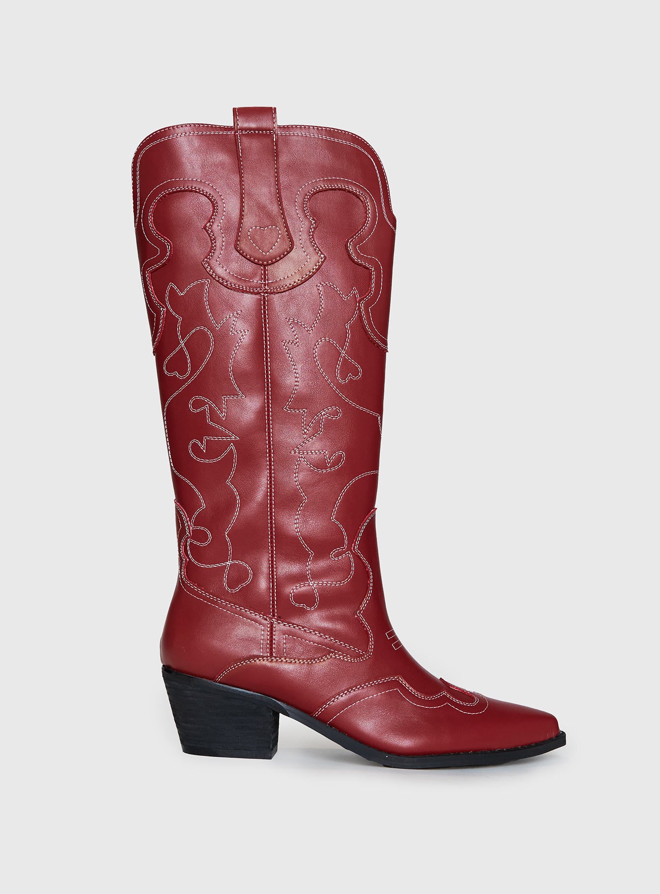 Alternative view of Therapy Malvin Cowboy Boots Cherry