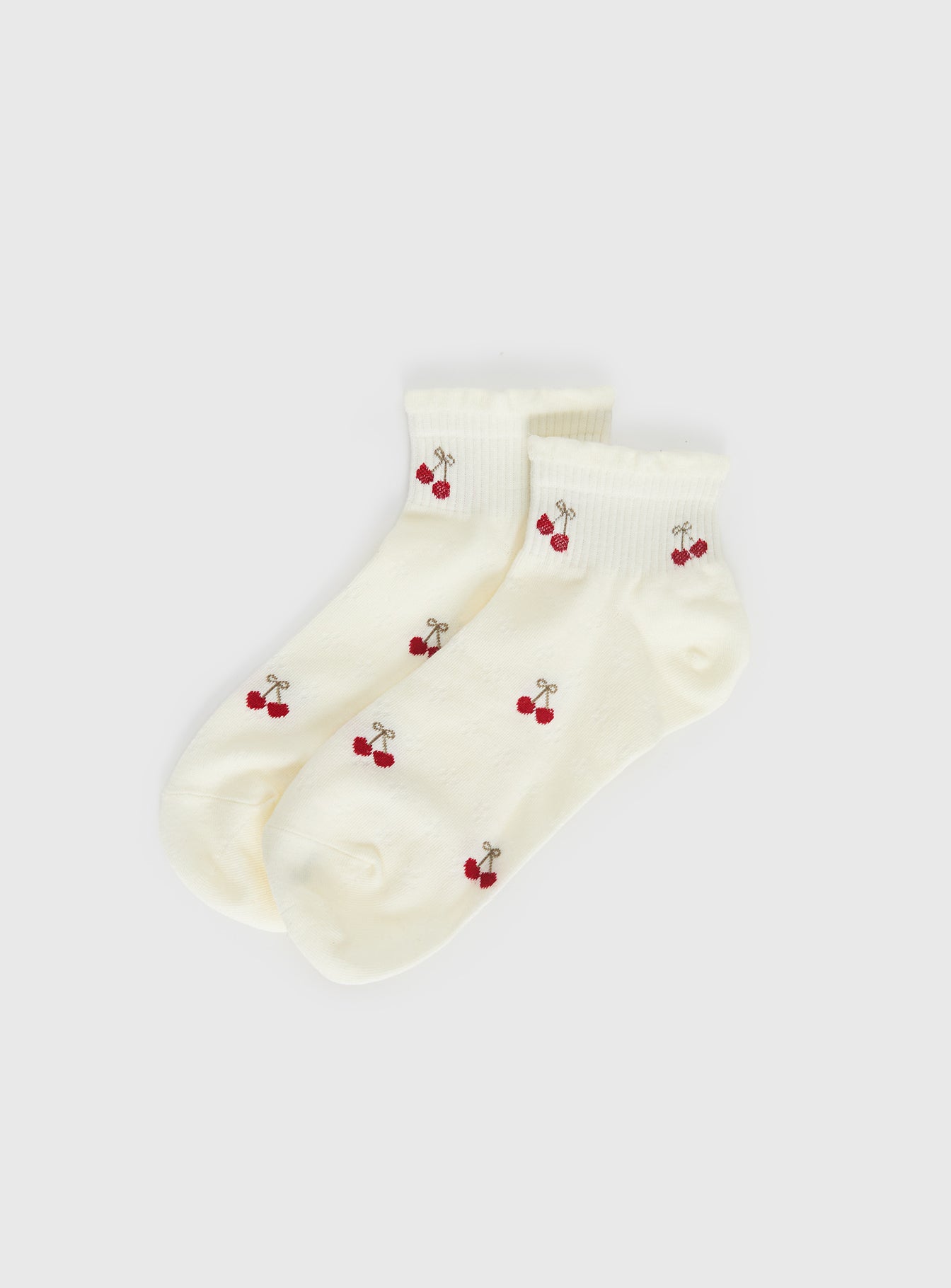 Alternative view of Vesira Frill Socks Cherry