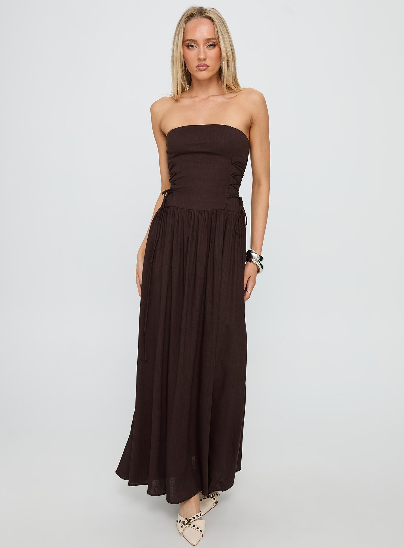 Alternative view of So Far So Good Maxi Dress Chocolate