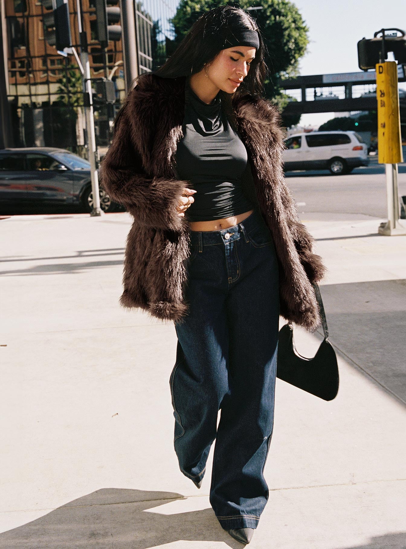Alternative view of Super Trouper Faux Fur Jacket Brown