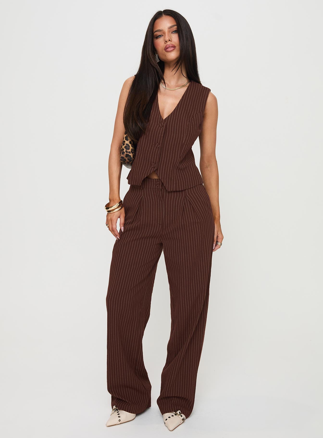 That Sweet Set Brown Pinstripe - Image 2