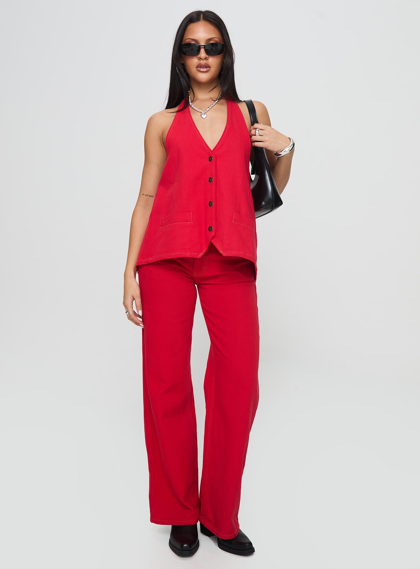 Alternative view of Top Model Jeans Red