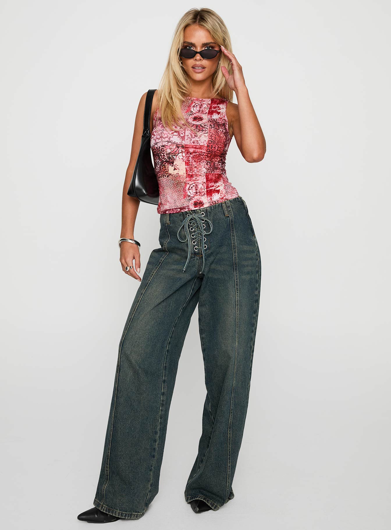 Alternative view of Synchro Top Pink Paisley