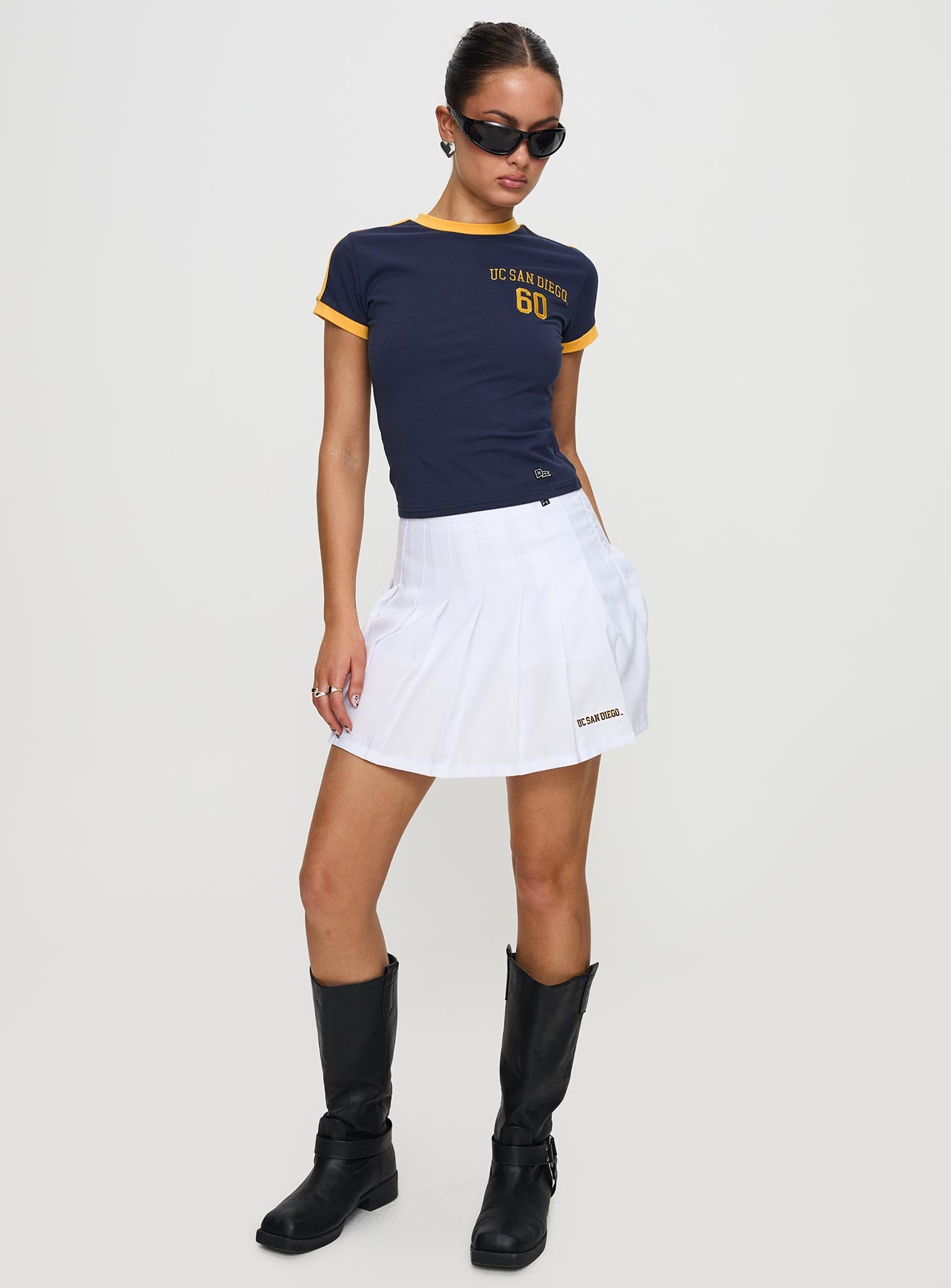 Ucsd Goalie Baby Tee Navy - Image 3