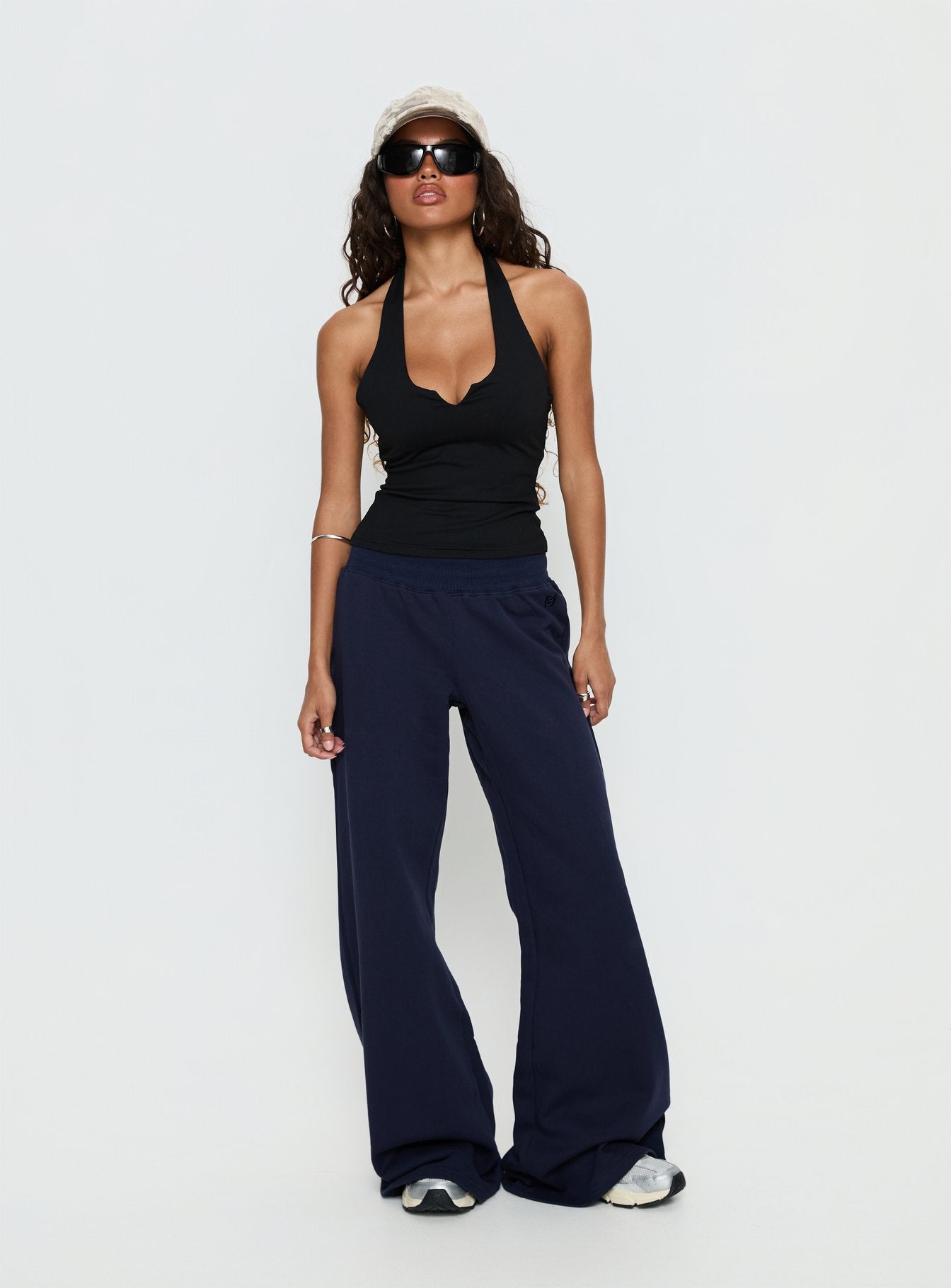 Summits Flared Track Pants Navy - Image 3