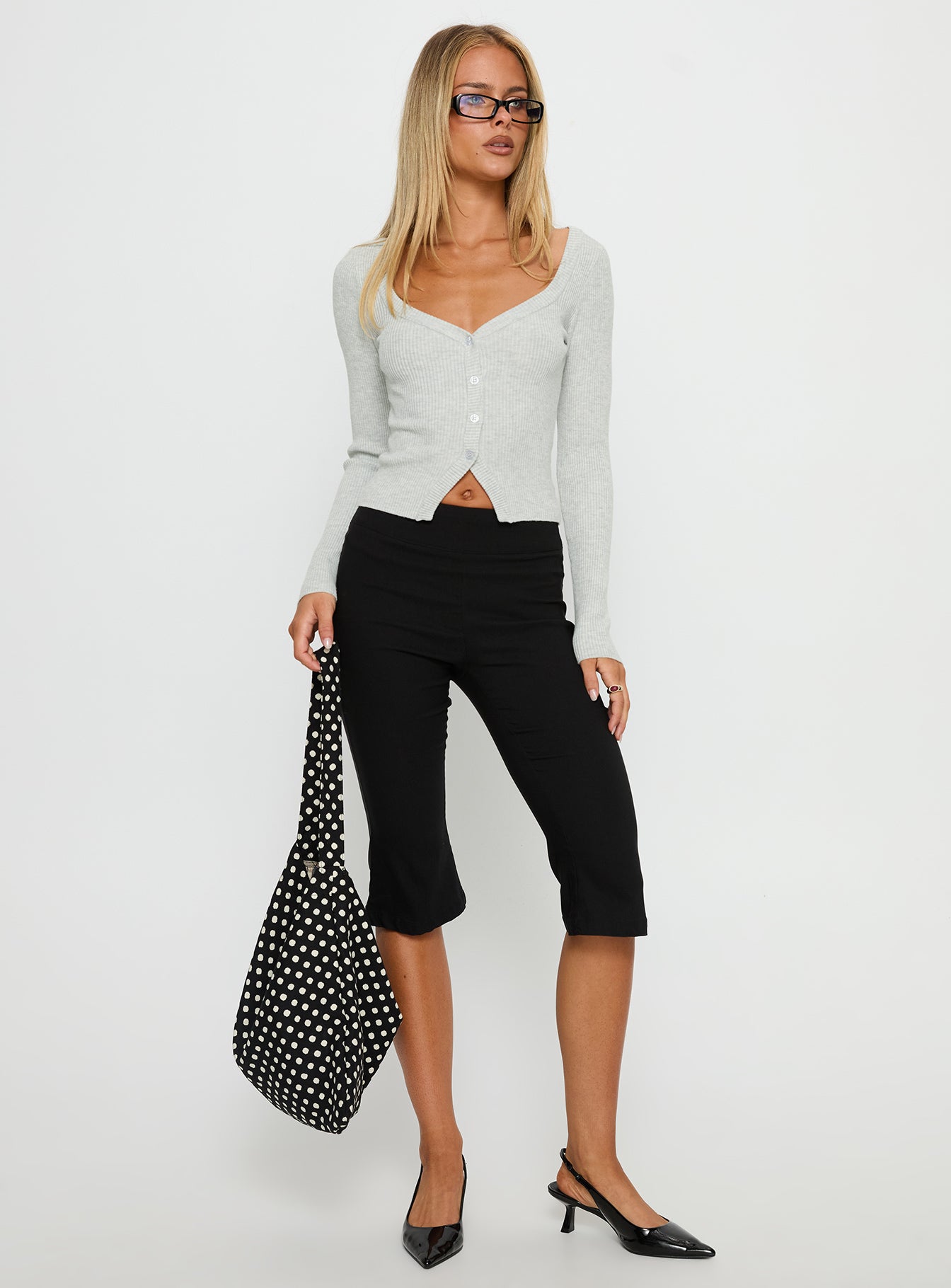 Alternative view of Sorenna Long Sleeve Top Grey