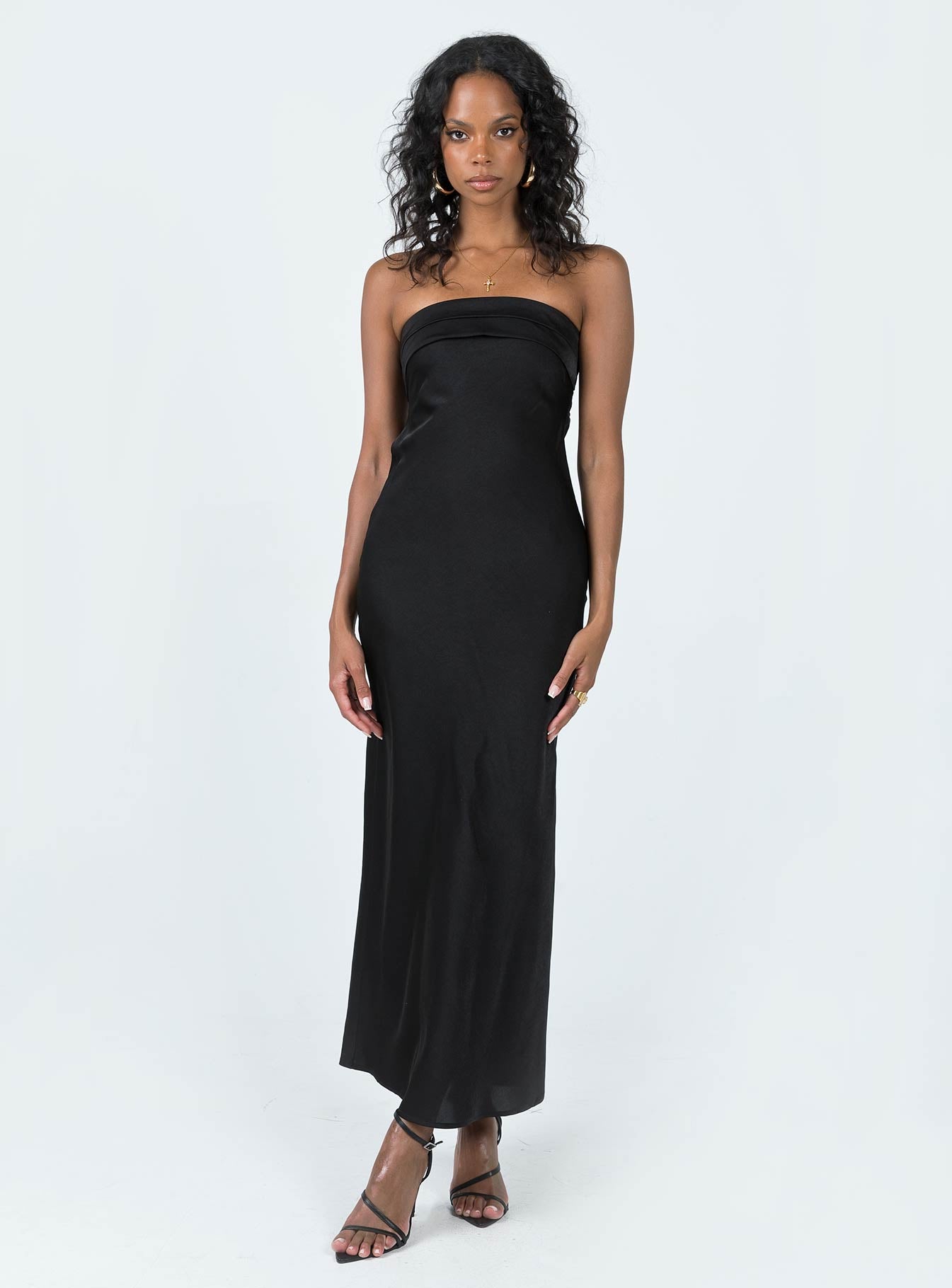 Shaun Midi Dress Black - Image 3