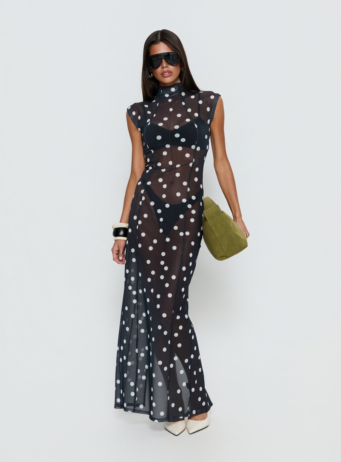 Alternative view of Redefined Maxi Dress Noir Polka
