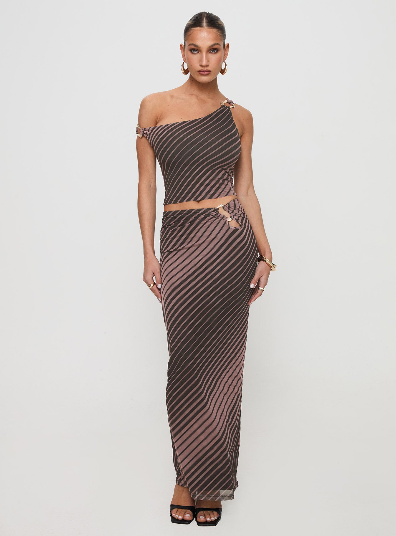 Whiley Maxi Skirt Multi Stripe - Image 3